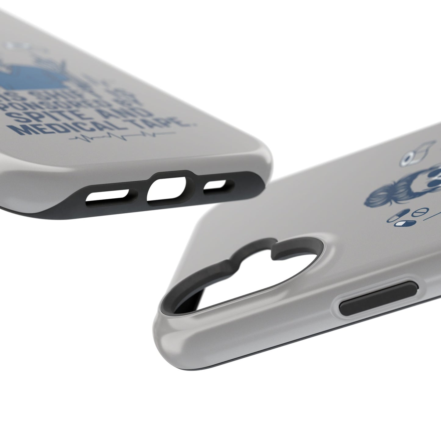 “This Shift Sponsored by Spite and Medical Tape” – Sarcastic Nurse Phone Case