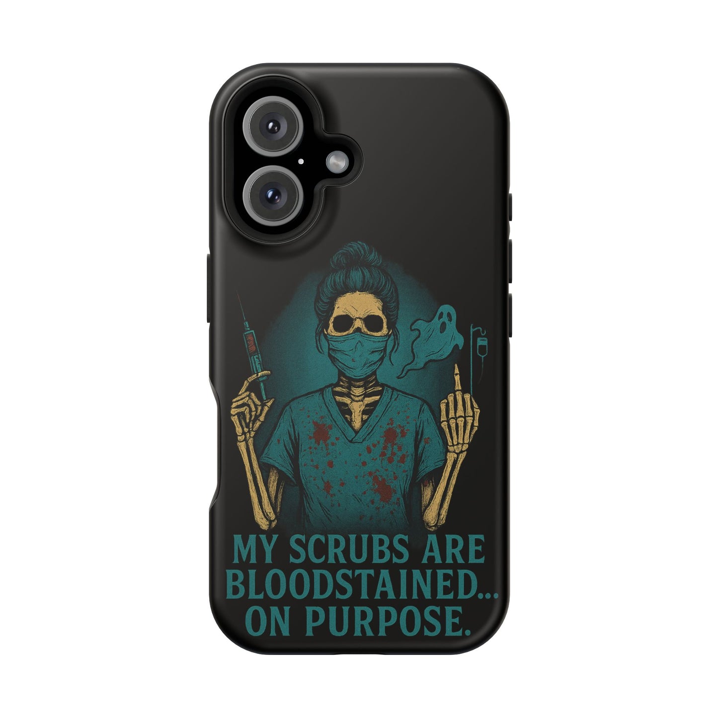 Gothic Nurse Phone Case – My Scrubs Are Bloodstained, Halloween Gift, Medical Humor, Nurse Appreciation, Skull Design, Stylish Tech [...]