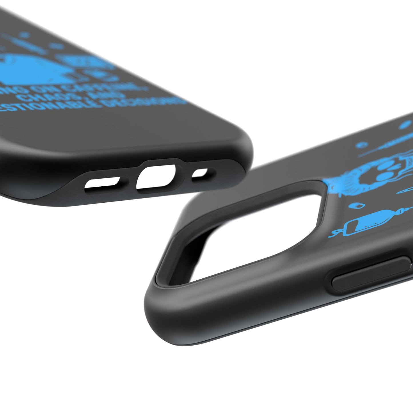 Running on Caffeine, Chaos, and Questionable Decisions” – Nurse Life Phone Case