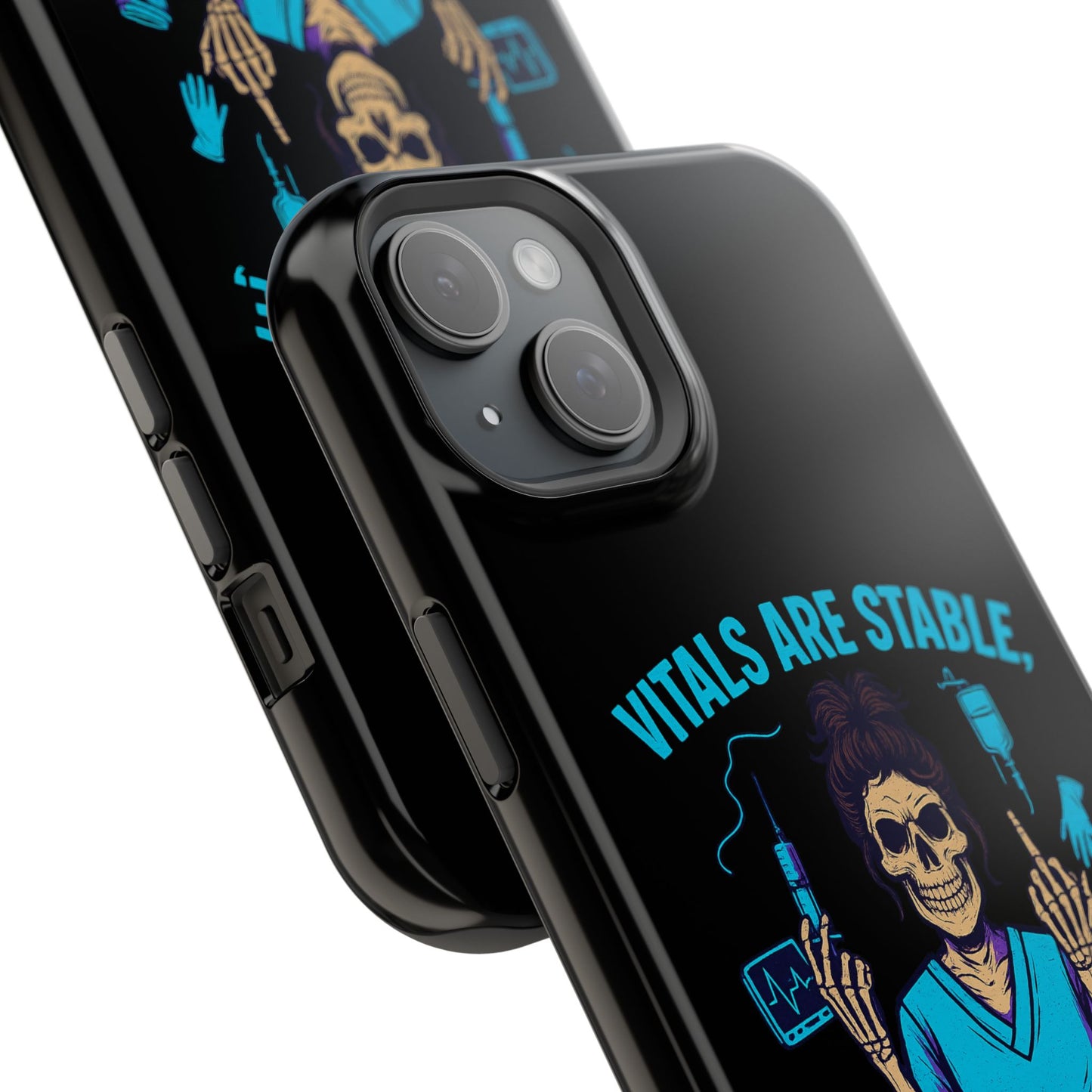 Magnetic Phone Case - Vitals Are Stable, My Patience is Not, Funny Phone Cover for Nurses, Medical Staff Gift, Healthcare Humor, [...]