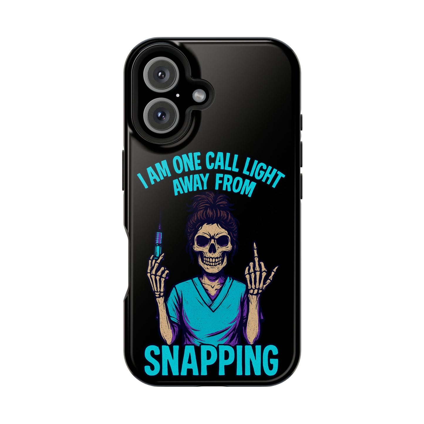 Mobile Phone Case, Funny Phone Cover, Gift for Nurses, Halloween Accessory, Skull Design