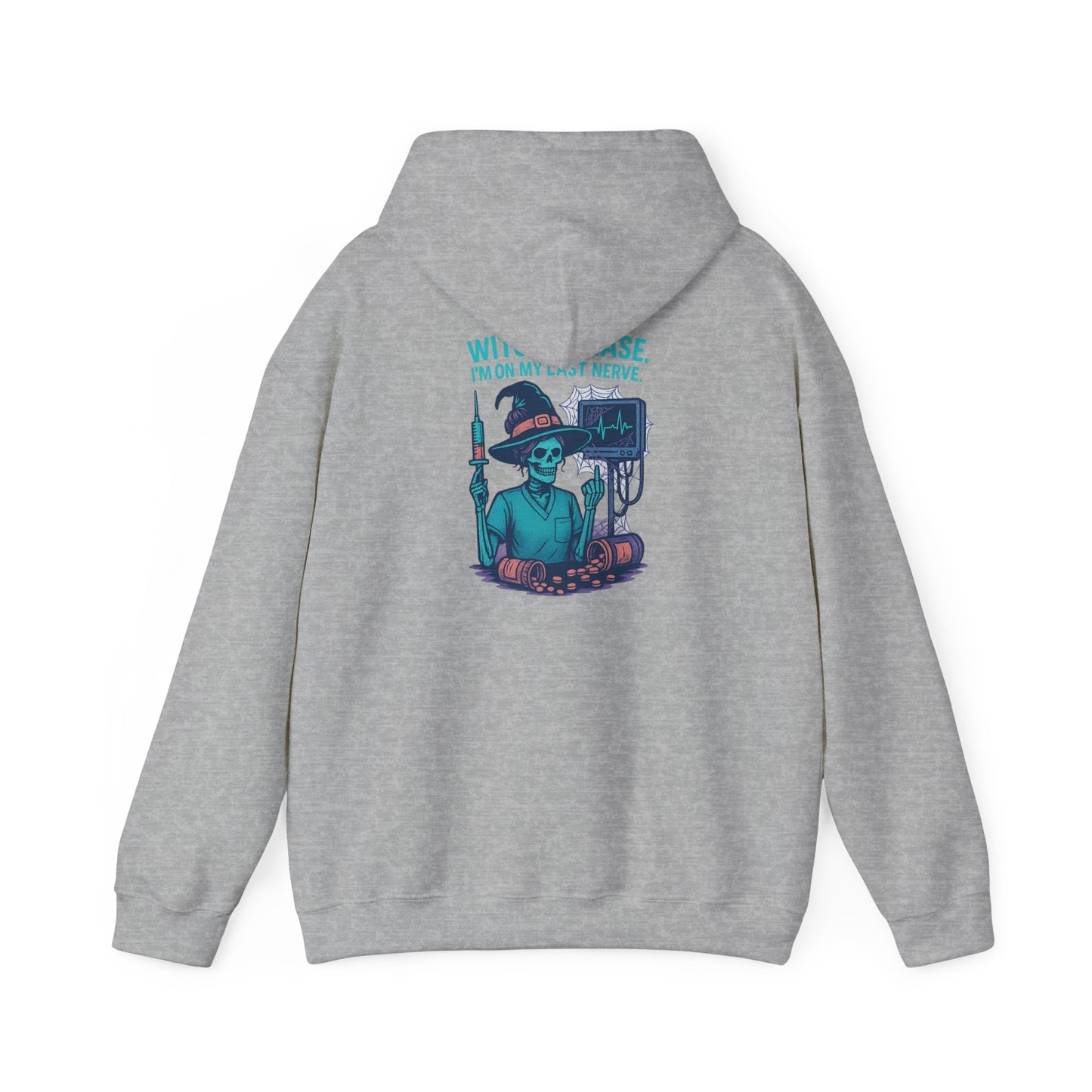 Charming Witchy Sweatshirt, Cozy Autumn Apparel, Halloween Gift for Her, Unisex Fall Hoodie, Casual Witch Theme Sweatshirt