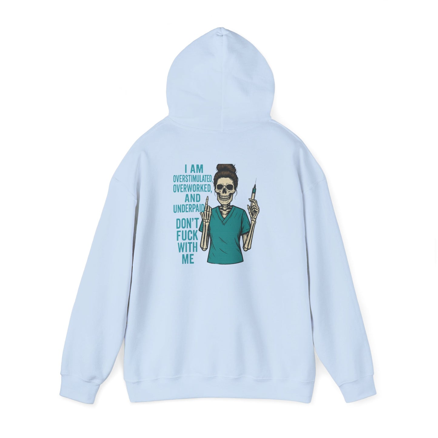 Skeleton Vibe Hoodie | Unisex Heavy Blend Sweatshirt | Funny Gift for Stress Relief | Humor for Overwhelmed Souls | Comfortable Casual [...]