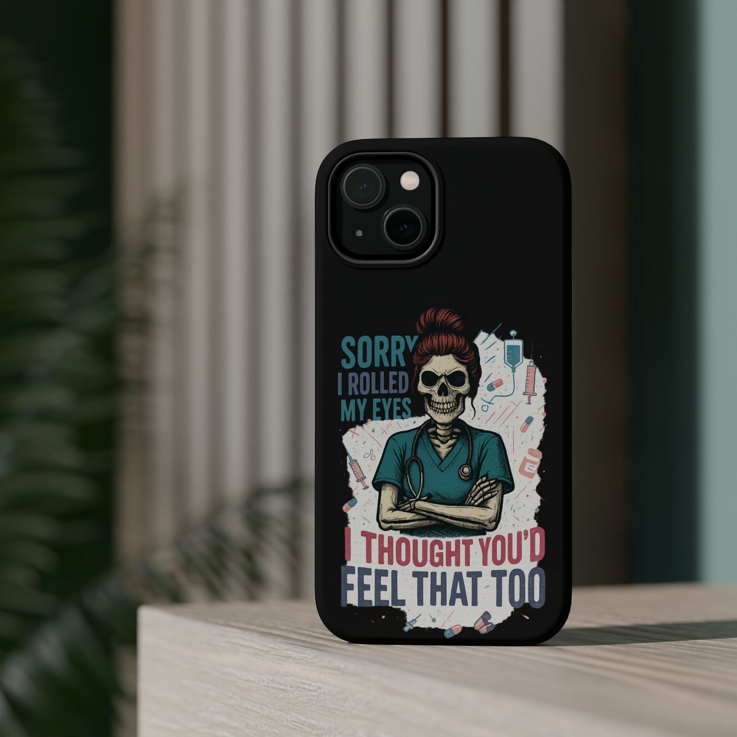 Funny Nurse Phone Case - Magnetic Tough Cases for Healthcare Workers, Gift for Nurses, Medical Humor, Halloween Accessory, Nurse [...]