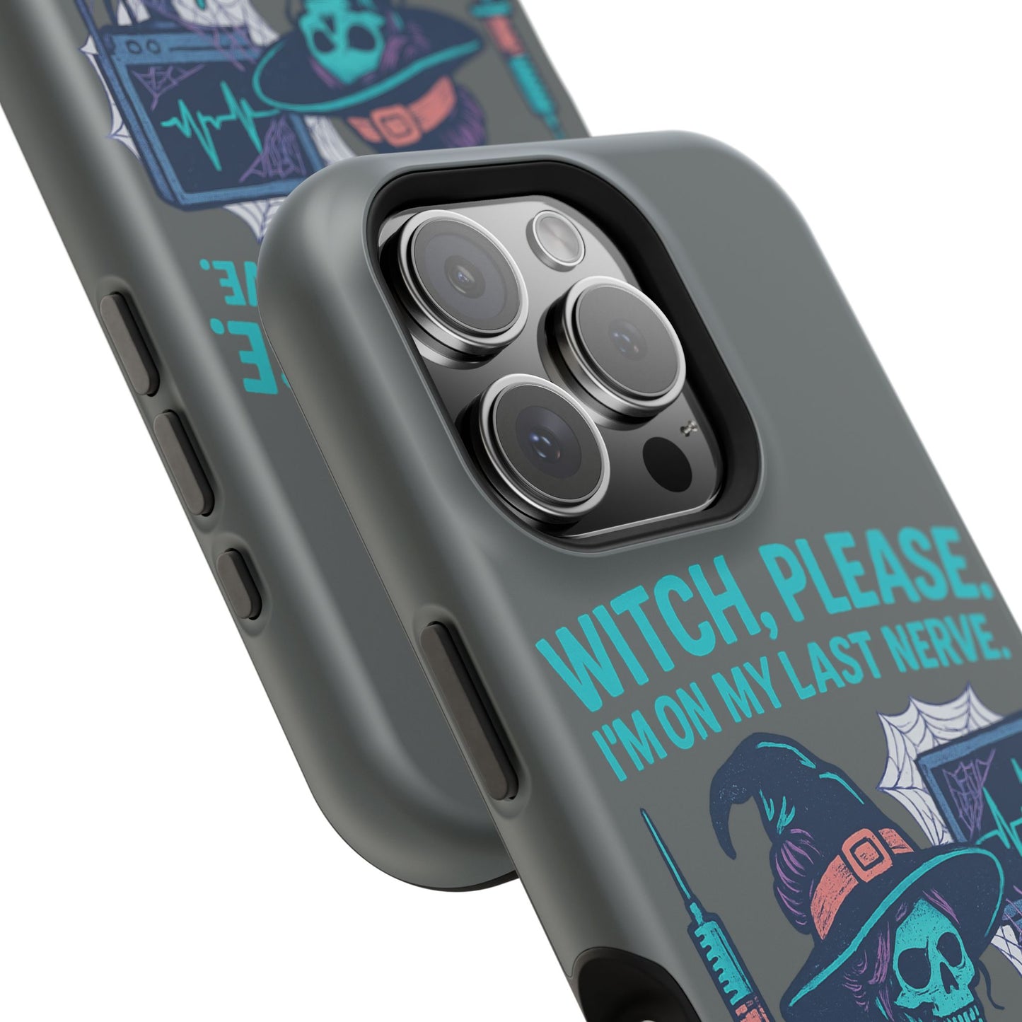 Spooky Phone Case: Witch Please! I'm On My Last Nerve, Halloween Gift, Cute Phone Accessory, Unique Tough Case, Funny Phone Protection