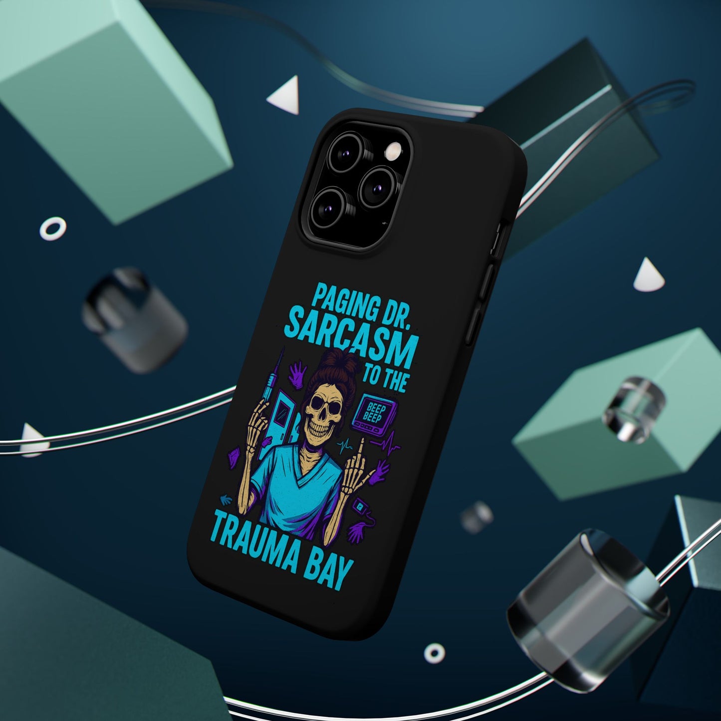 Medical Humor Magnetic Cases - Paging Dr. Sarcasm, Doctor Phone Case, Funny Gift for Nurses, Hospital Staff, Sarcastic Design