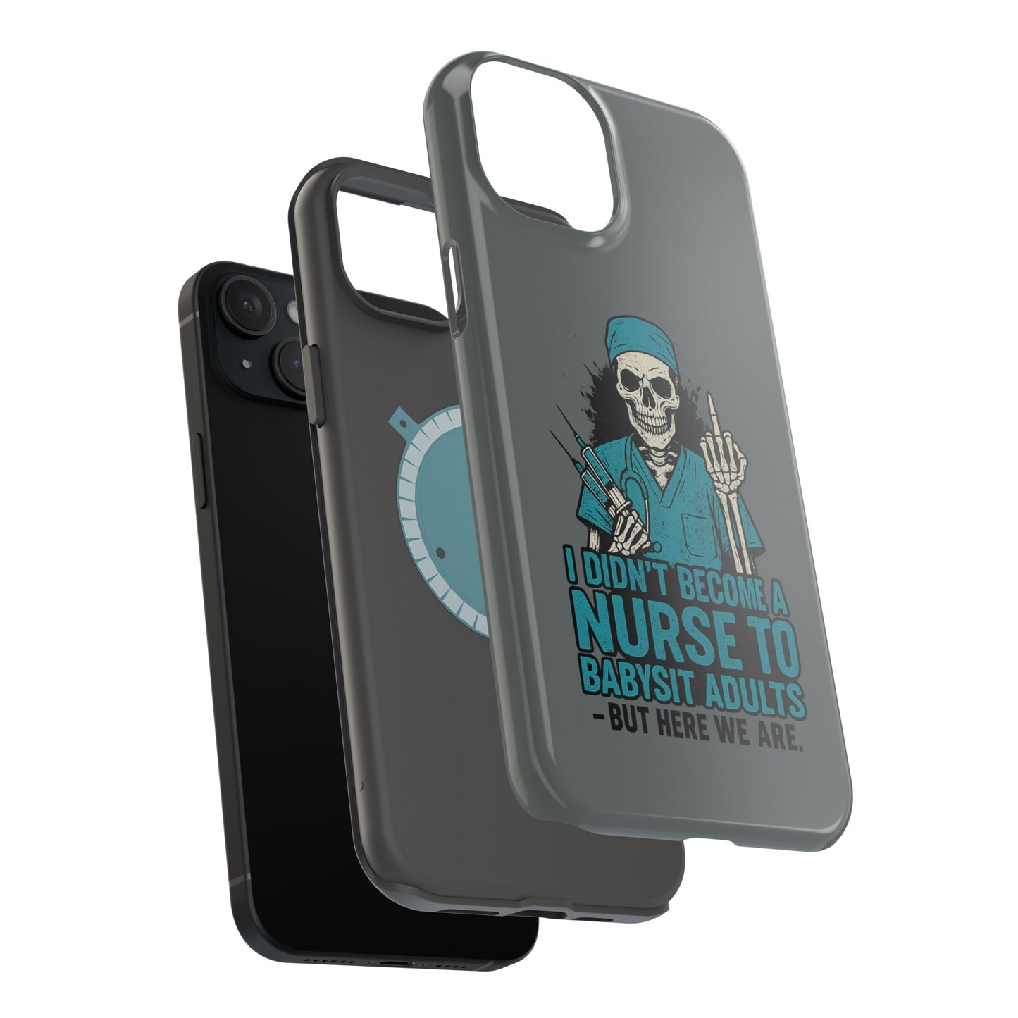 Nurse Humor Magnetic Tough Case, Funny Phone Cover for Nurses, Gift for Nursing Students, Halloween Tech Gift, Nurse Appreciation