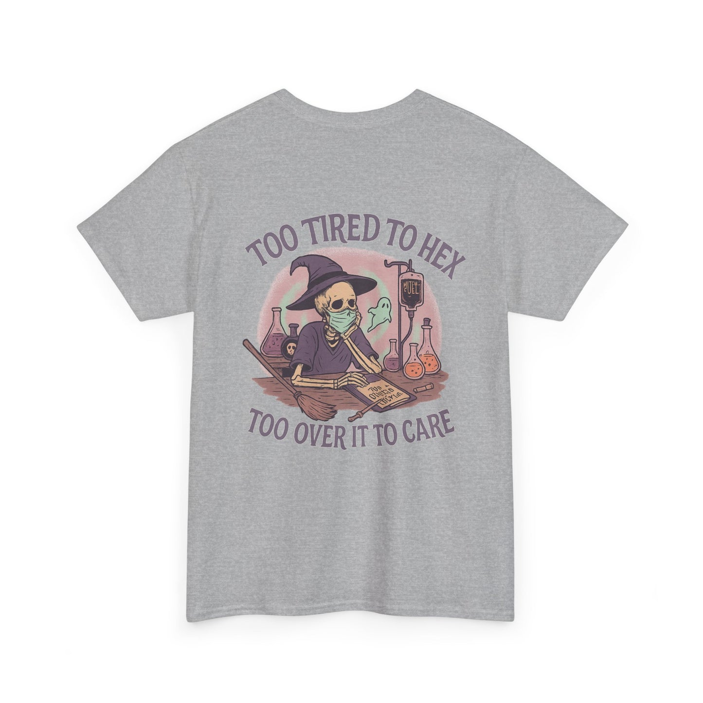 Too Tired to Hex Unisex Heavy Cotton Tee | Witchy T-Shirt | Perfect for Halloween, Casual Wear, Gift for Witches, Fun Graphic Tee, [...]