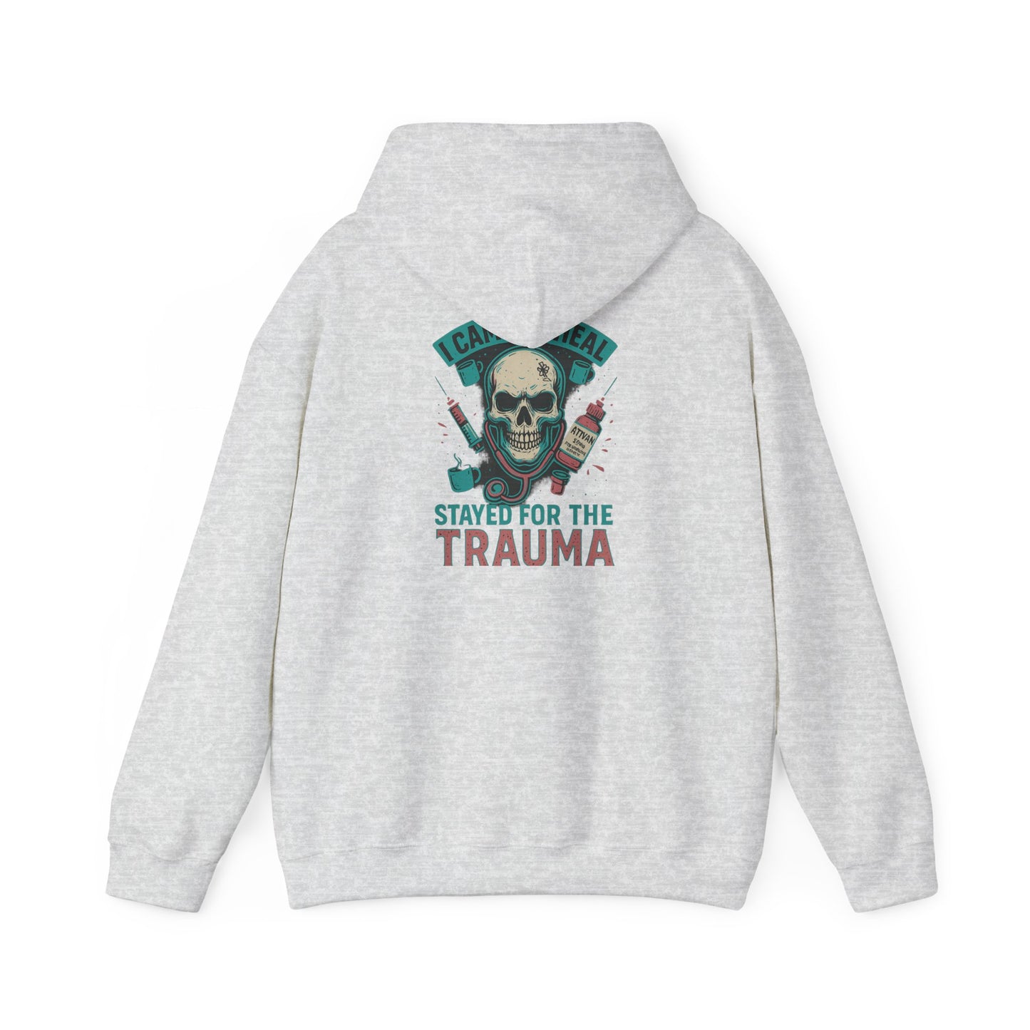 Trauma Hoodie, Cozy Unisex Sweatshirt for Comfort Fans, Perfect for Gifts, Casual Wear, and Halloween