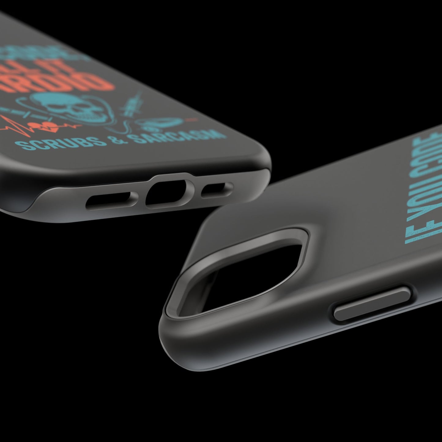 Magnetic Phone Cases for Nurses, Funny Code Humor, Cute Sarcastic Gifts, Tech Accessories, Medical Profession, Unique Design