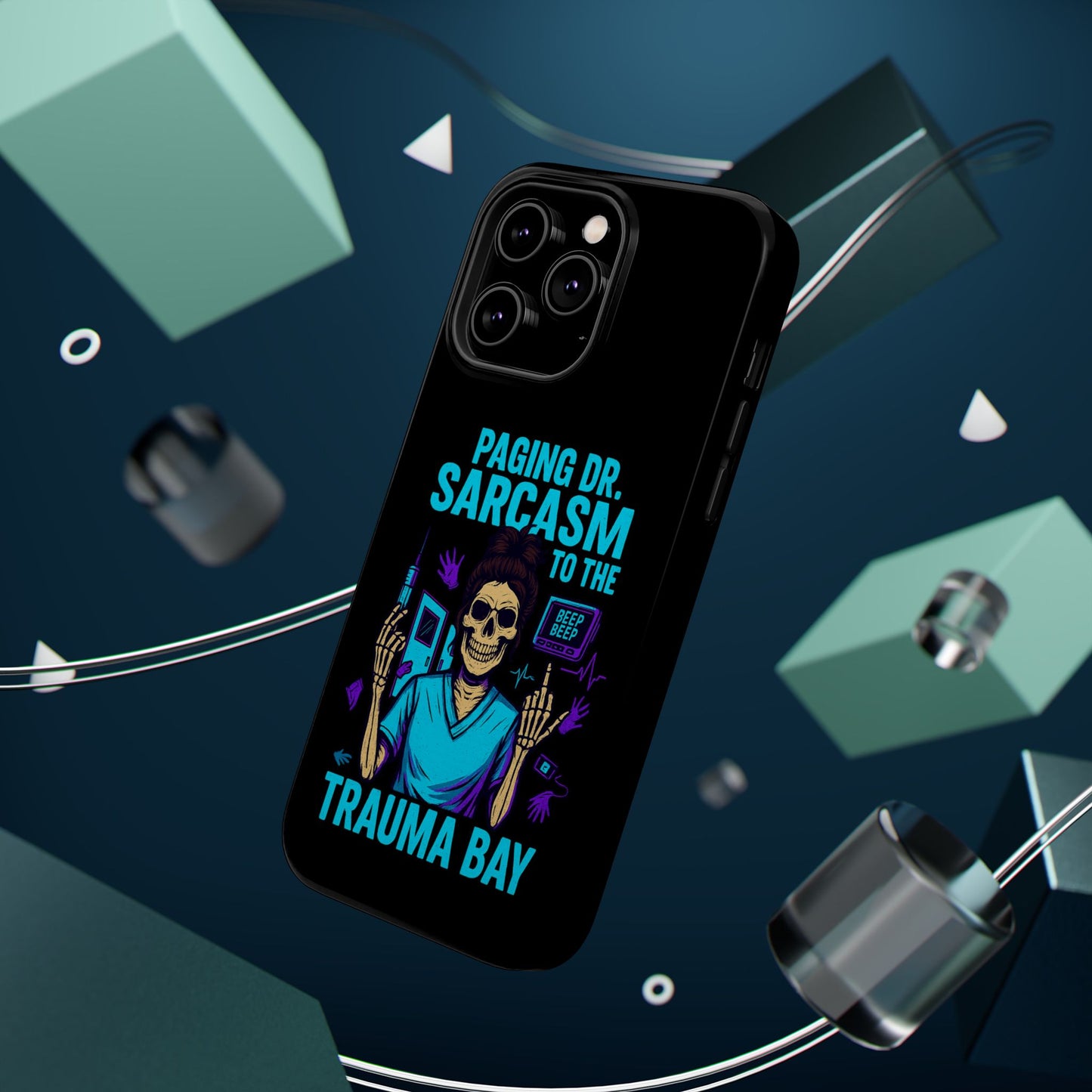 Medical Humor Magnetic Cases - Paging Dr. Sarcasm, Doctor Phone Case, Funny Gift for Nurses, Hospital Staff, Sarcastic Design