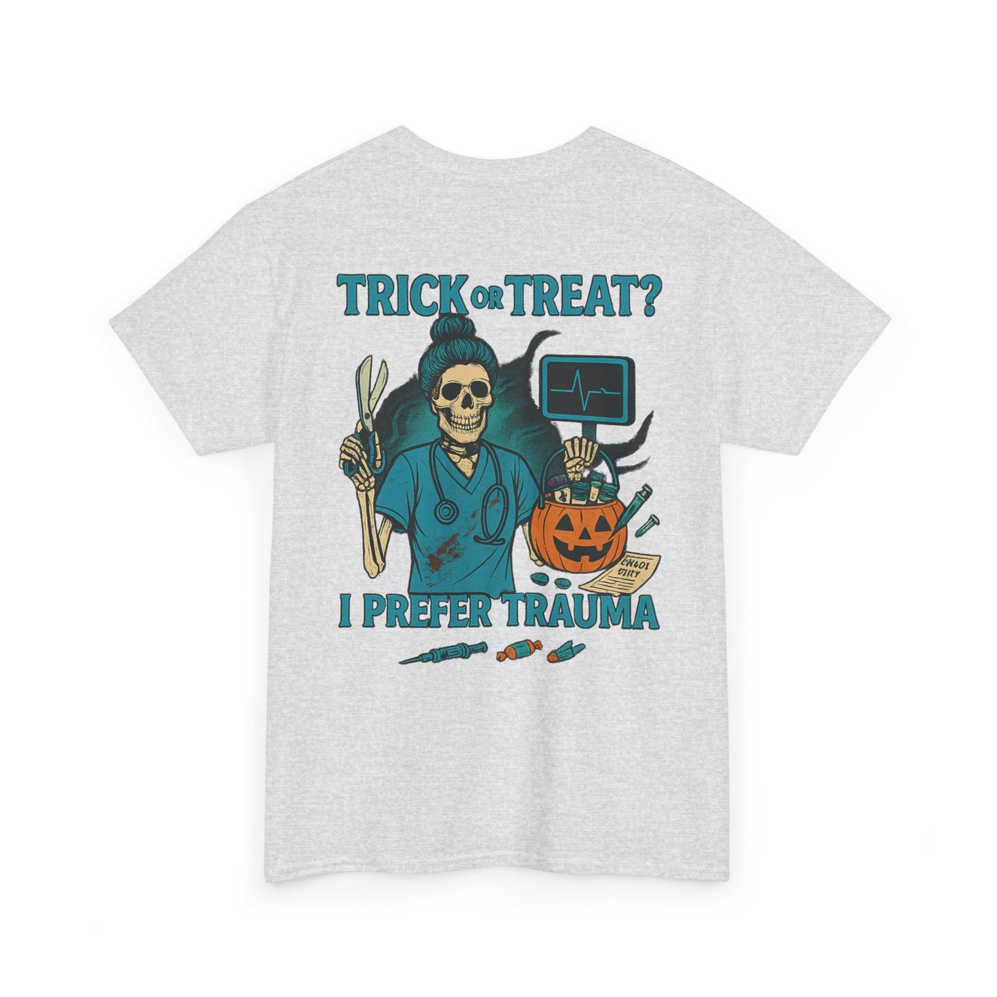 Halloween Vibe T-Shirt, Funny Unisex Tee, Spooky Gift, Trick or Treat Humor, Casual Wear for October Celebrations, Costume Party Essential