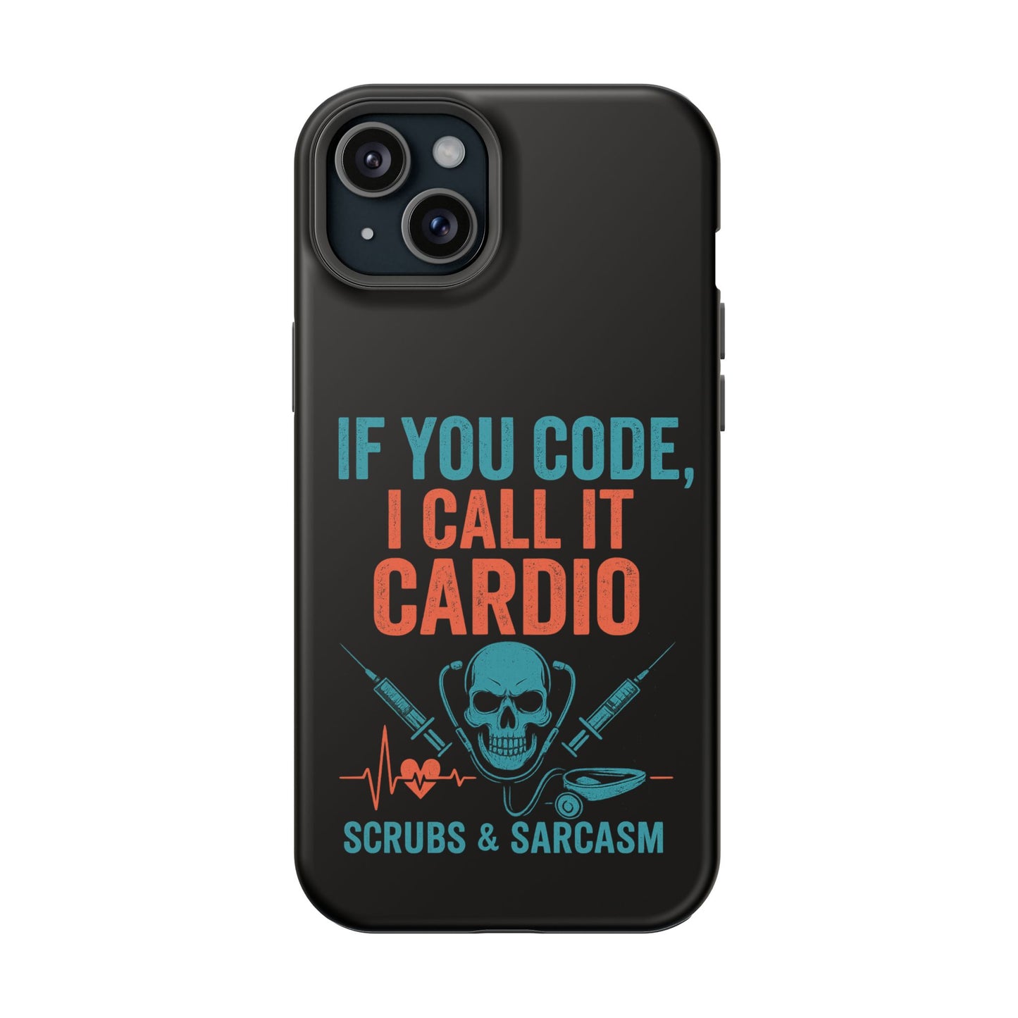 Magnetic Phone Cases for Nurses, Funny Code Humor, Cute Sarcastic Gifts, Tech Accessories, Medical Profession, Unique Design