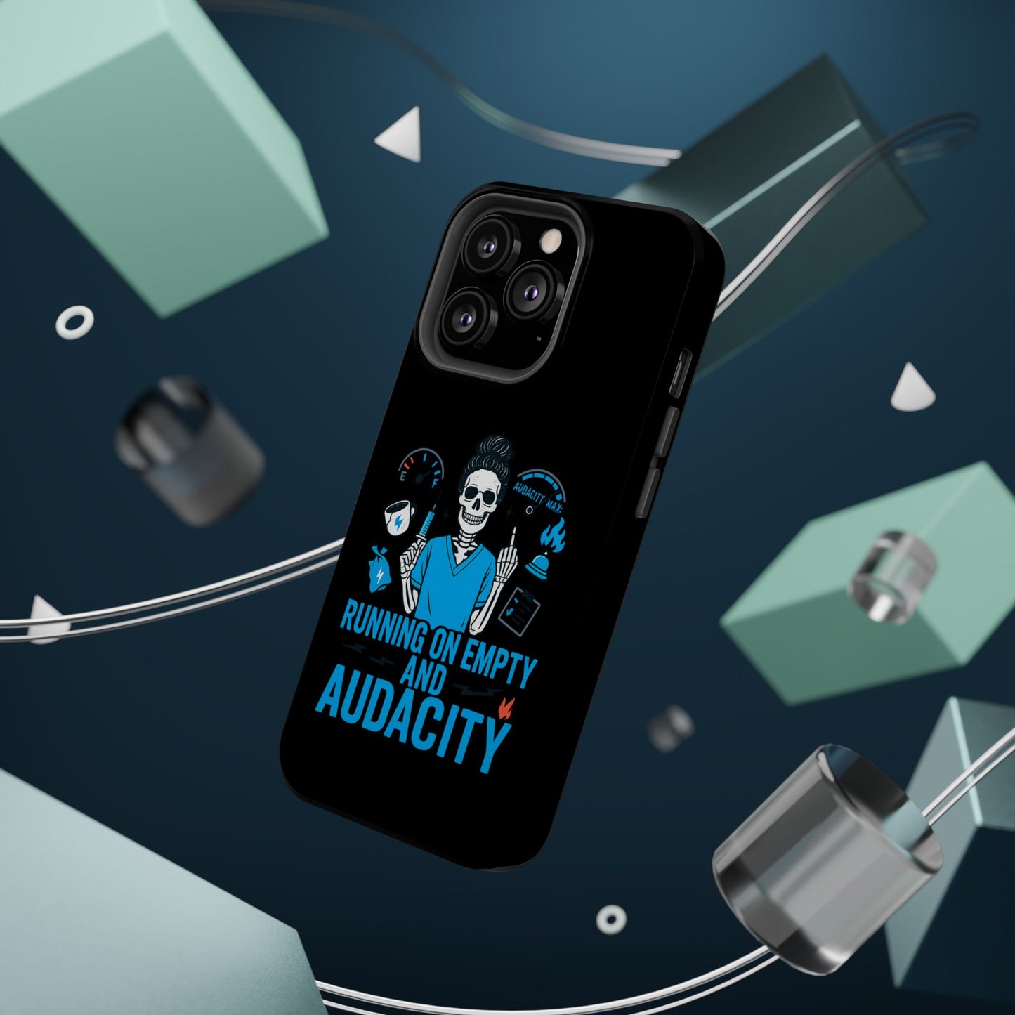 “Running on Empty and Audacity” – Nurse Chaos Phone Case