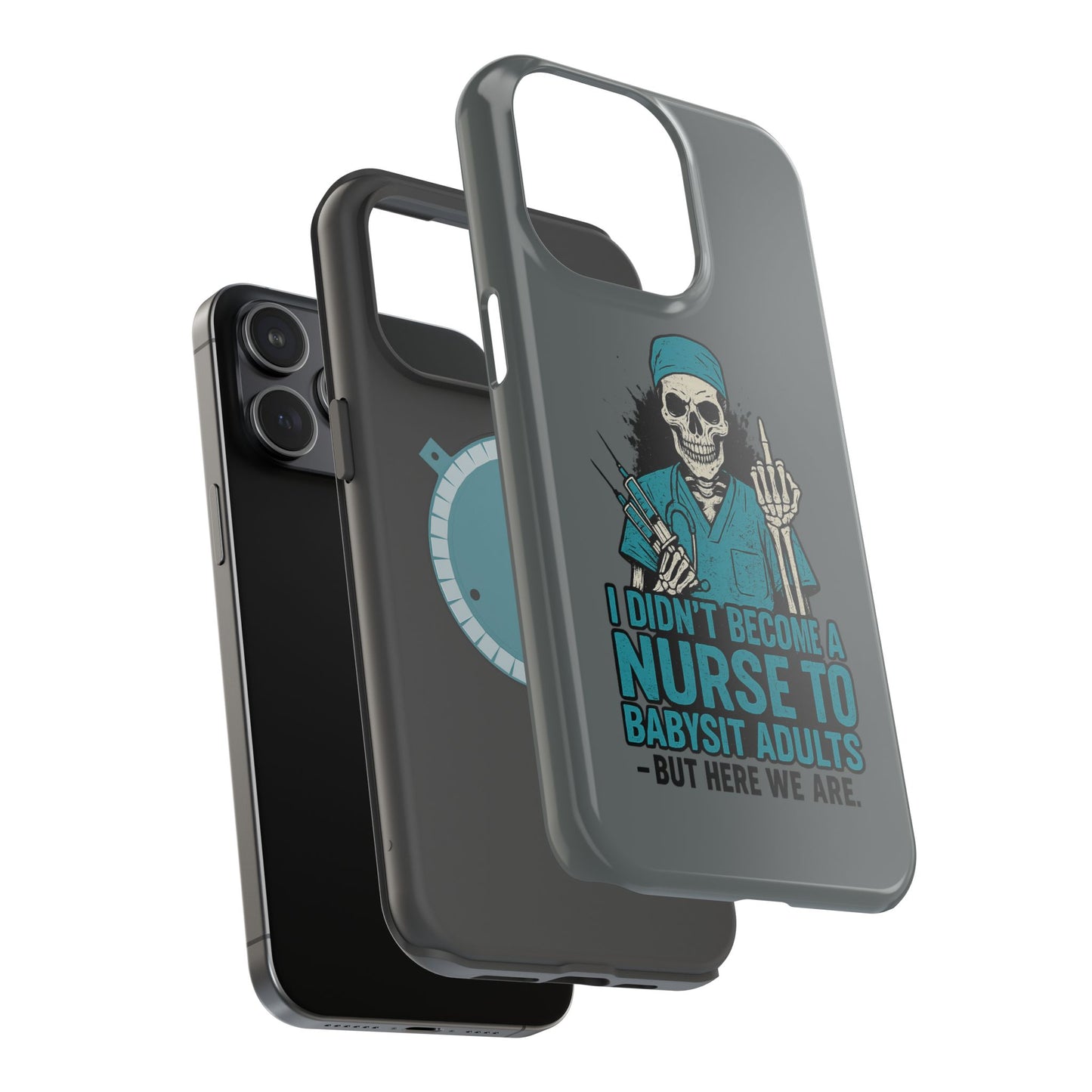 Nurse Humor Magnetic Tough Case, Funny Phone Cover for Nurses, Gift for Nursing Students, Halloween Tech Gift, Nurse Appreciation