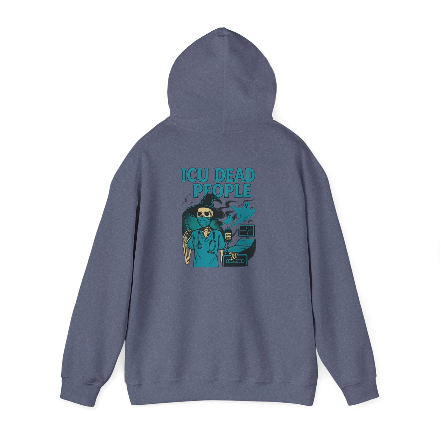Funny ICU Dead People Hoodie, Healthcare Humor Sweatshirt, Gifts for Medical Workers, Nurse Appreciation, Casual Wear