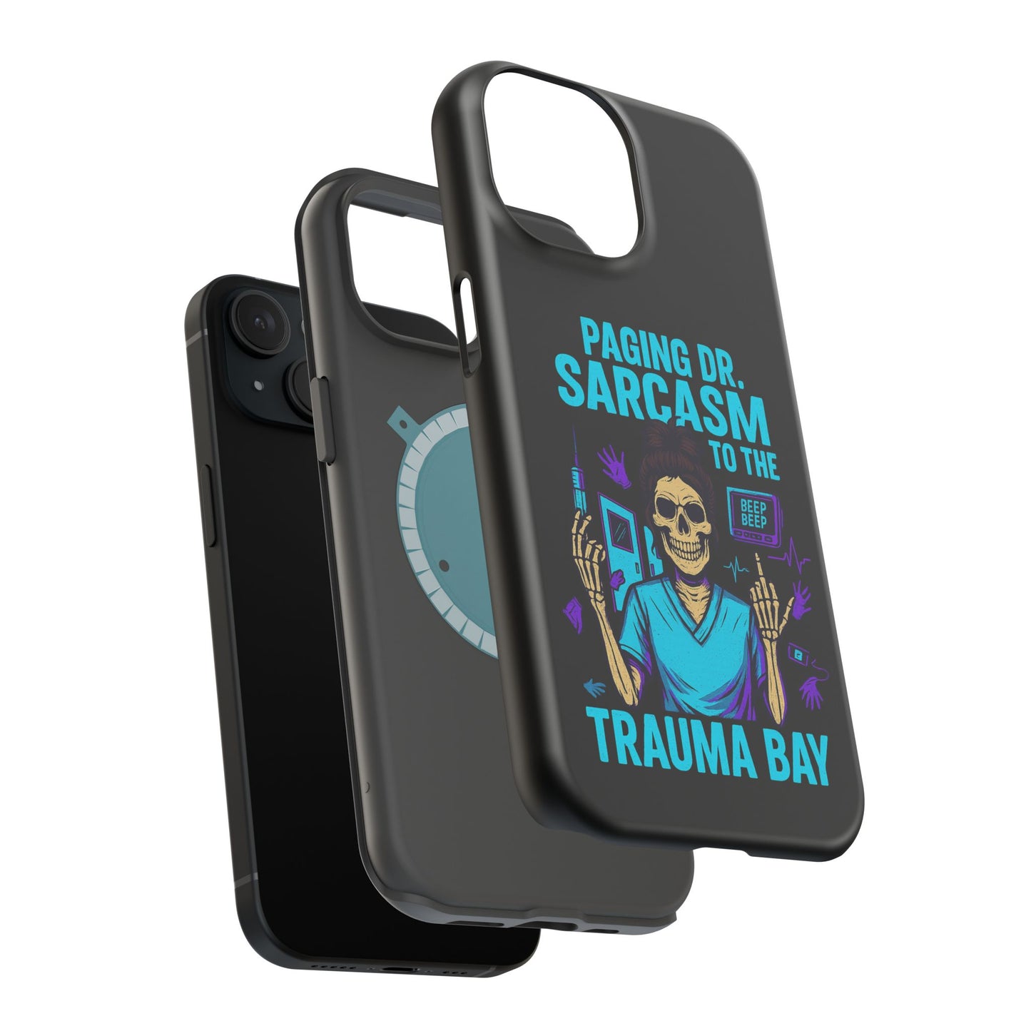 Medical Humor Magnetic Cases - Paging Dr. Sarcasm, Doctor Phone Case, Funny Gift for Nurses, Hospital Staff, Sarcastic Design