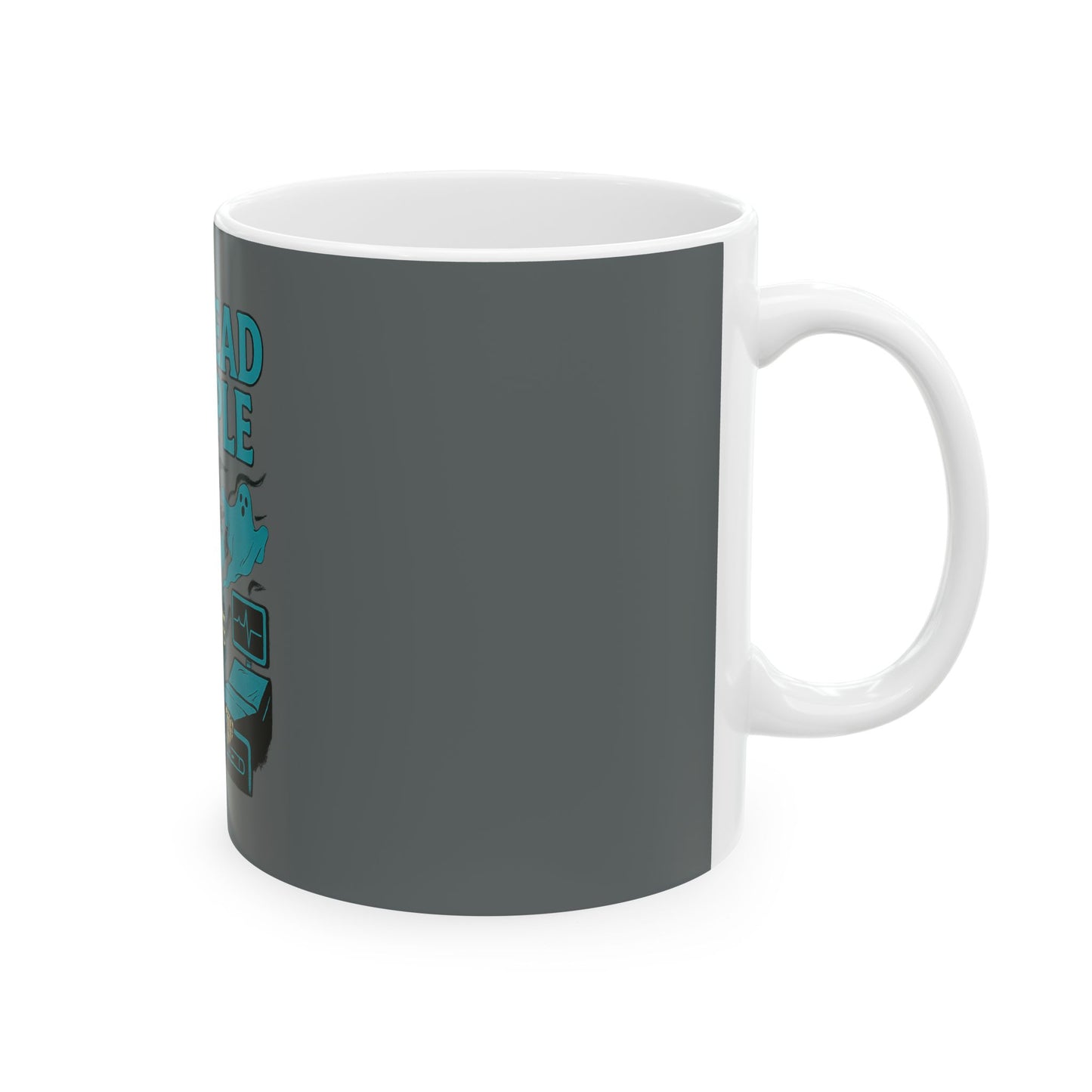 Halloween ICU Dead People Ceramic Mug - Spooky Gift for Healthcare Workers, Medical Humor, Ghostly Coffee Cup, Nurse Appreciation, [...]