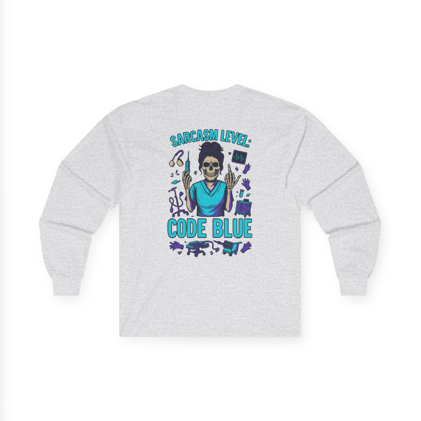 Sarcastic Skull Long Sleeve Tee - Comfortable Humor Shirt for Casual Wear, Gifts for Friends, Sarcastic Shirt, Fall Fashion, Halloween [...]