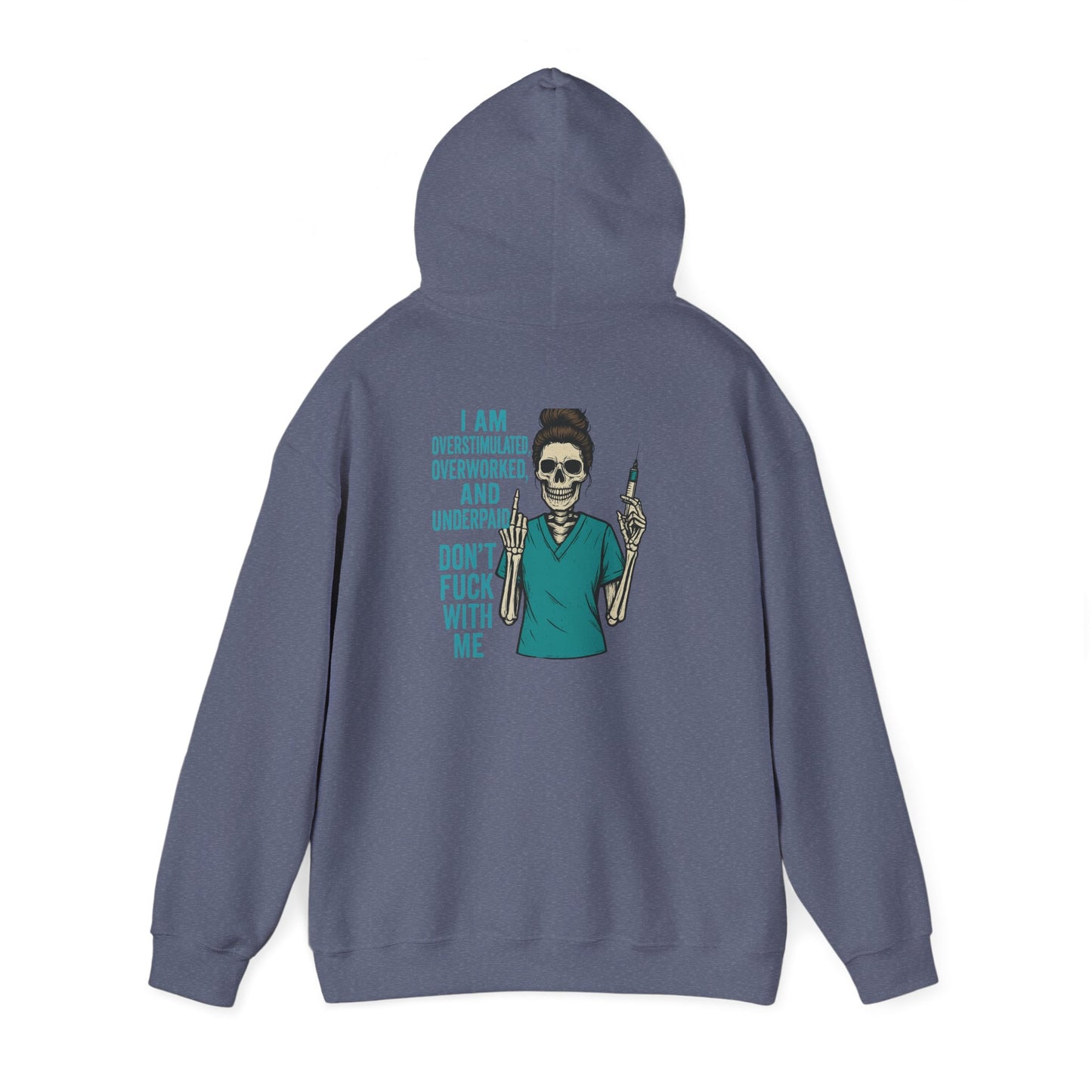 Skeleton Vibe Hoodie | Unisex Heavy Blend Sweatshirt | Funny Gift for Stress Relief | Humor for Overwhelmed Souls | Comfortable Casual [...]