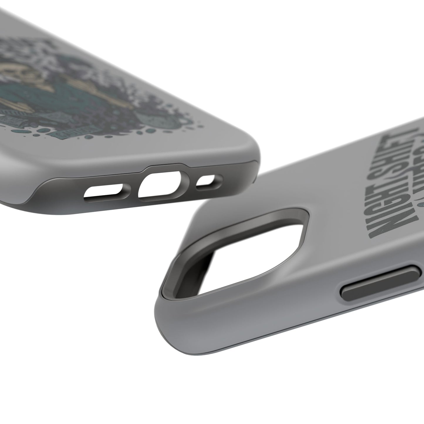 “Night Shift Vibes” – Bright & Chaotic Nurse Phone Case