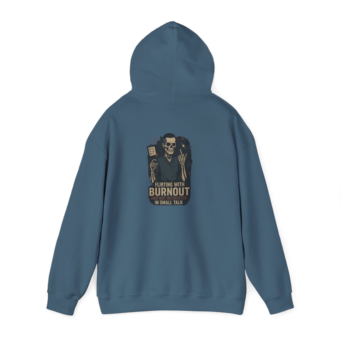 “Flirting With Burnout and Not Interested in Small Talk” – Men’s Chaos Hoodie