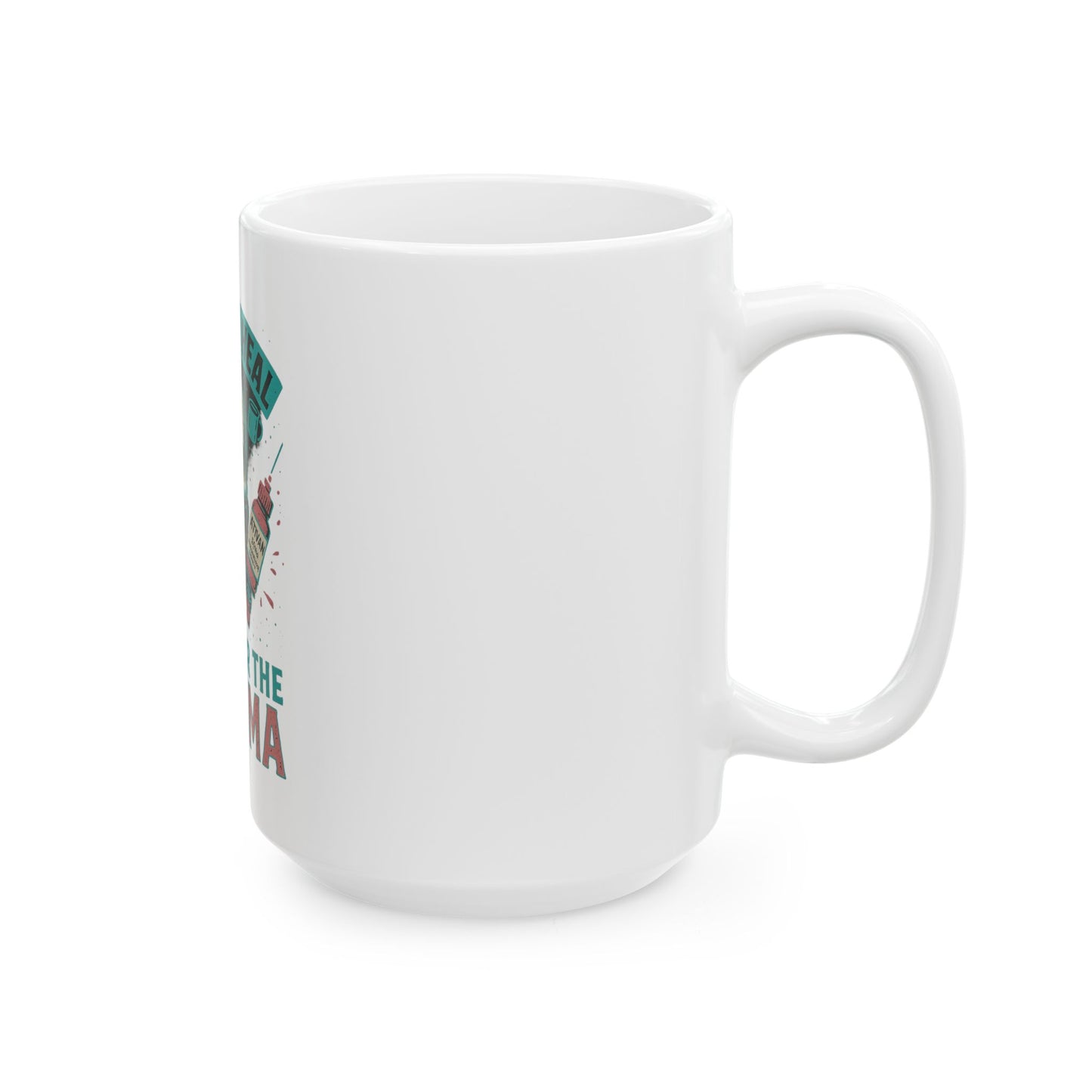 Skull Healing Ceramic Mug, I Came to Heal, Stayed for the Trauma, Funny Coffee Cup, Gift for Healthcare Workers