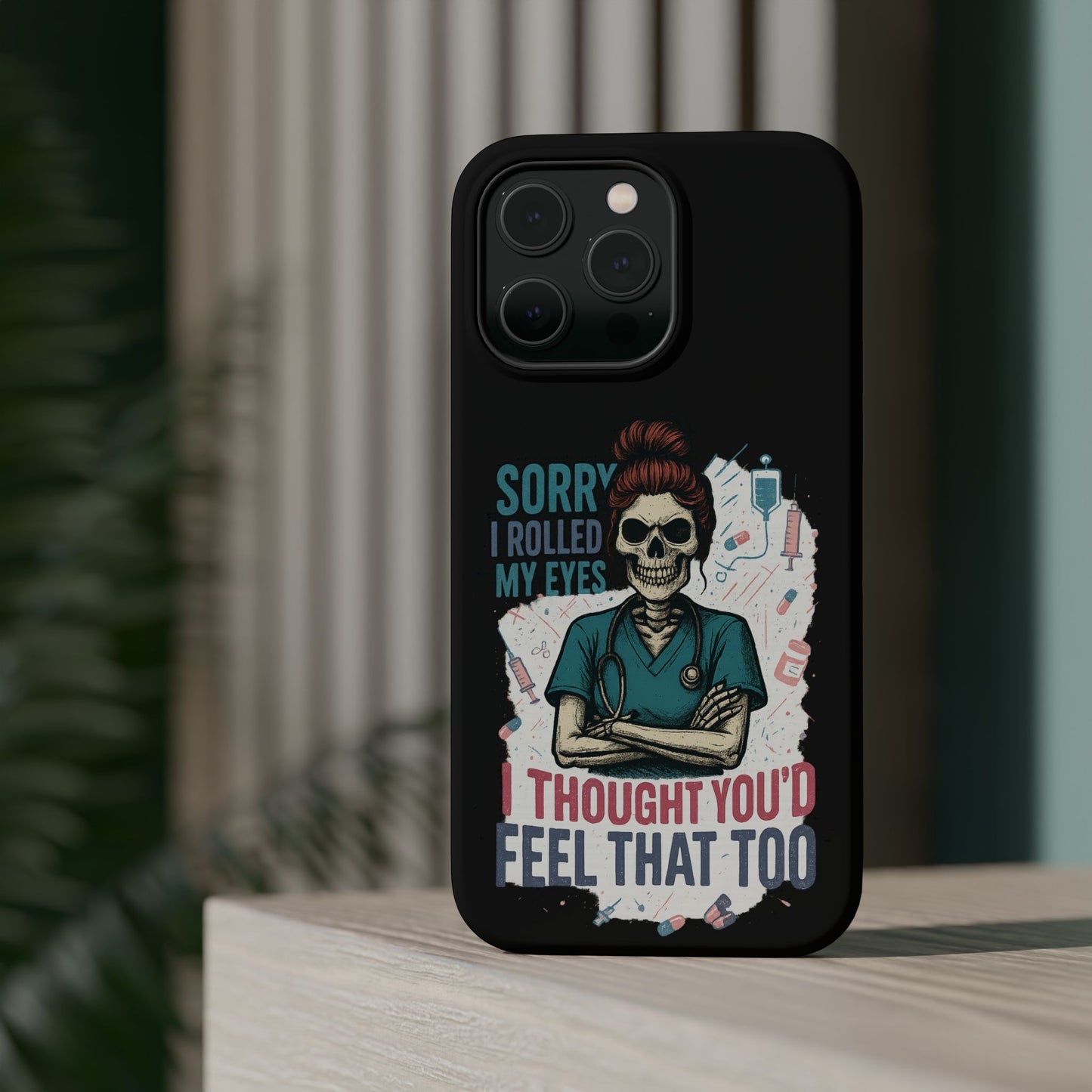 Funny Nurse Phone Case - Magnetic Tough Cases for Healthcare Workers, Gift for Nurses, Medical Humor, Halloween Accessory, Nurse [...]