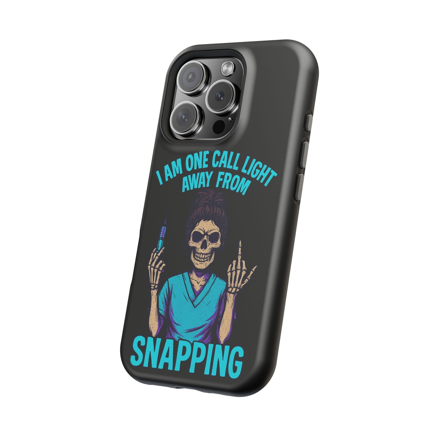 Mobile Phone Case, Funny Phone Cover, Gift for Nurses, Halloween Accessory, Skull Design