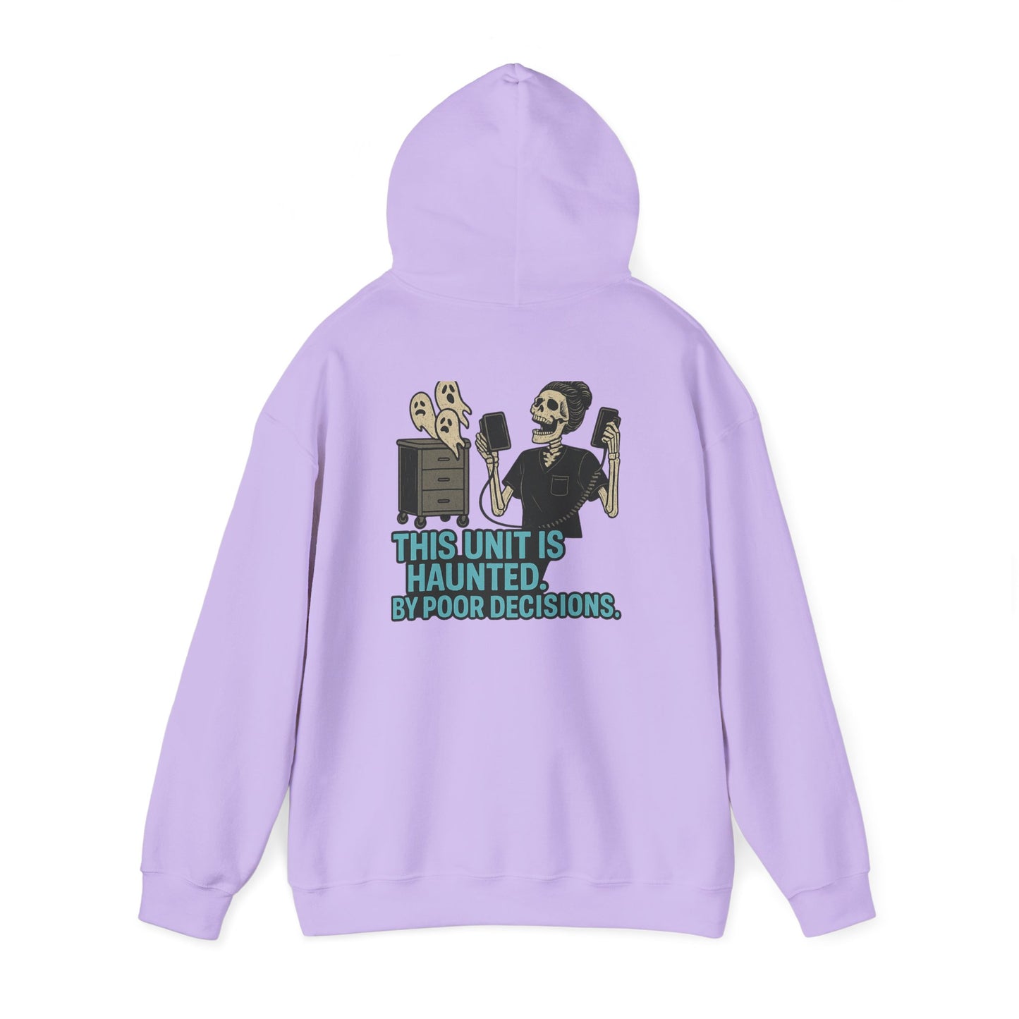 Halloween Haunted Sweatshirt, Unisex Hooded Sweatshirt, Spooky Gifts, Funny Halloween Apparel, Gifts for Him, Her, and Them