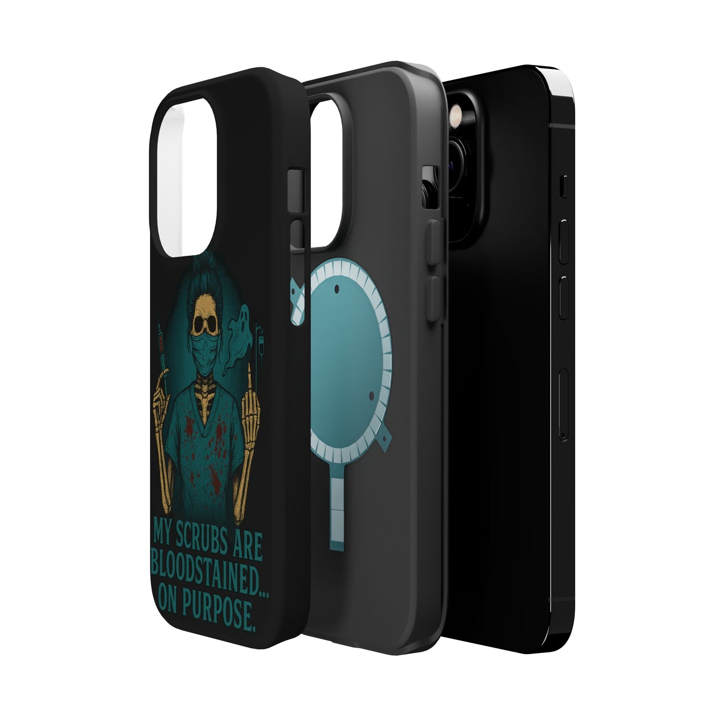 Gothic Nurse Phone Case – My Scrubs Are Bloodstained, Halloween Gift, Medical Humor, Nurse Appreciation, Skull Design, Stylish Tech [...]