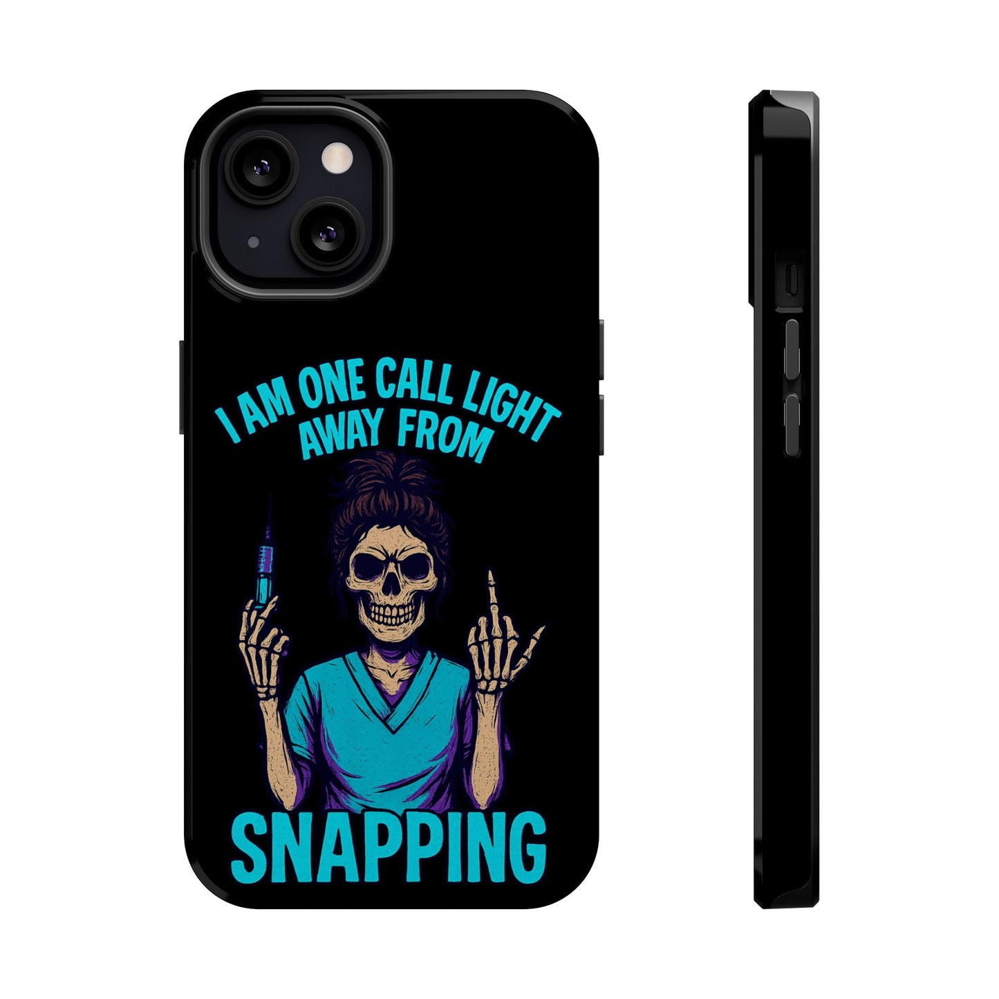 Mobile Phone Case, Funny Phone Cover, Gift for Nurses, Halloween Accessory, Skull Design