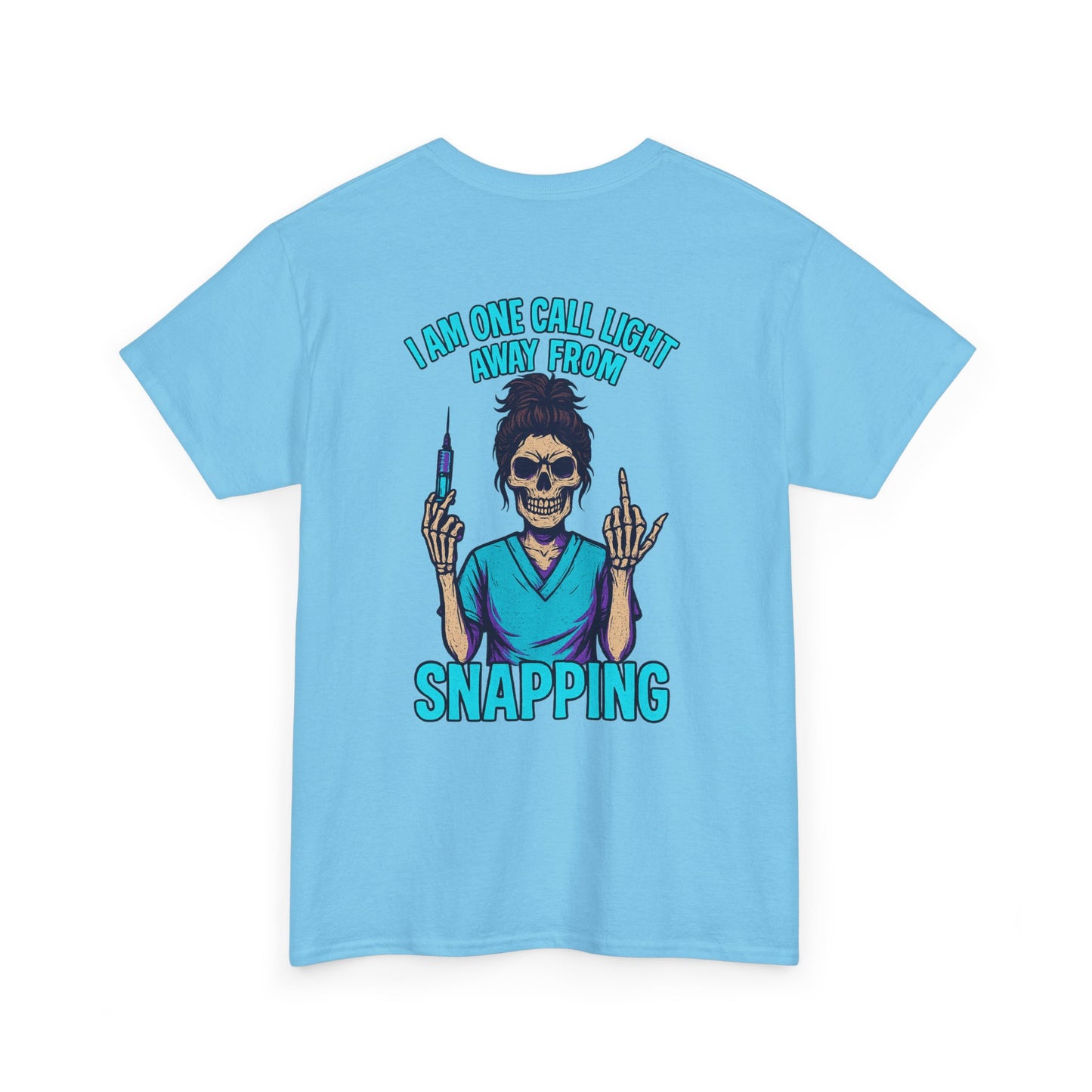 Skeleton Nurse Tee, Fun Graphic Tee, Unisex Cotton T-Shirt, Halloween Costume Shirt, Nurse Appreciation Gift, Medical Humor Outfit