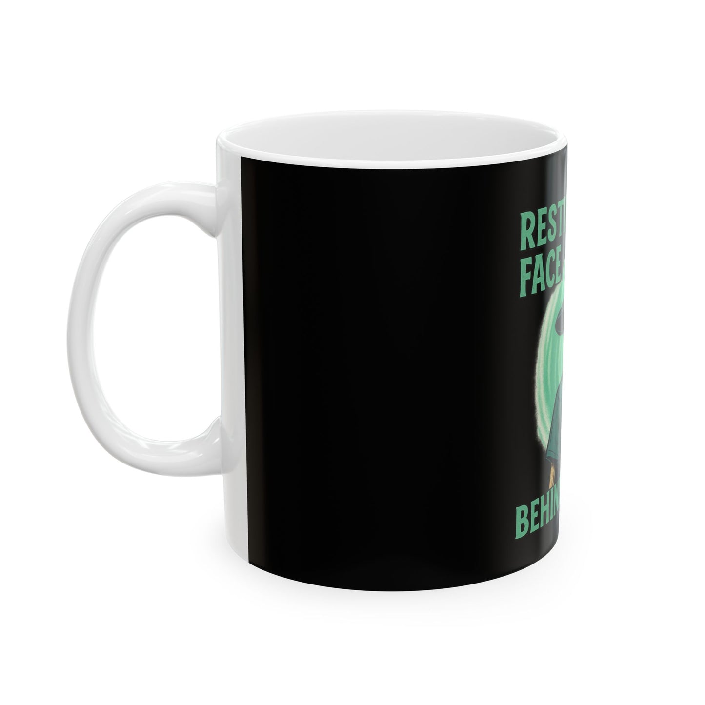 Resting Witch Face Mug - Funny Halloween Ceramic Coffee Cup for Witch Lovers, Gift for Spooky Season, Unique Halloween Decor, 11oz & 15oz