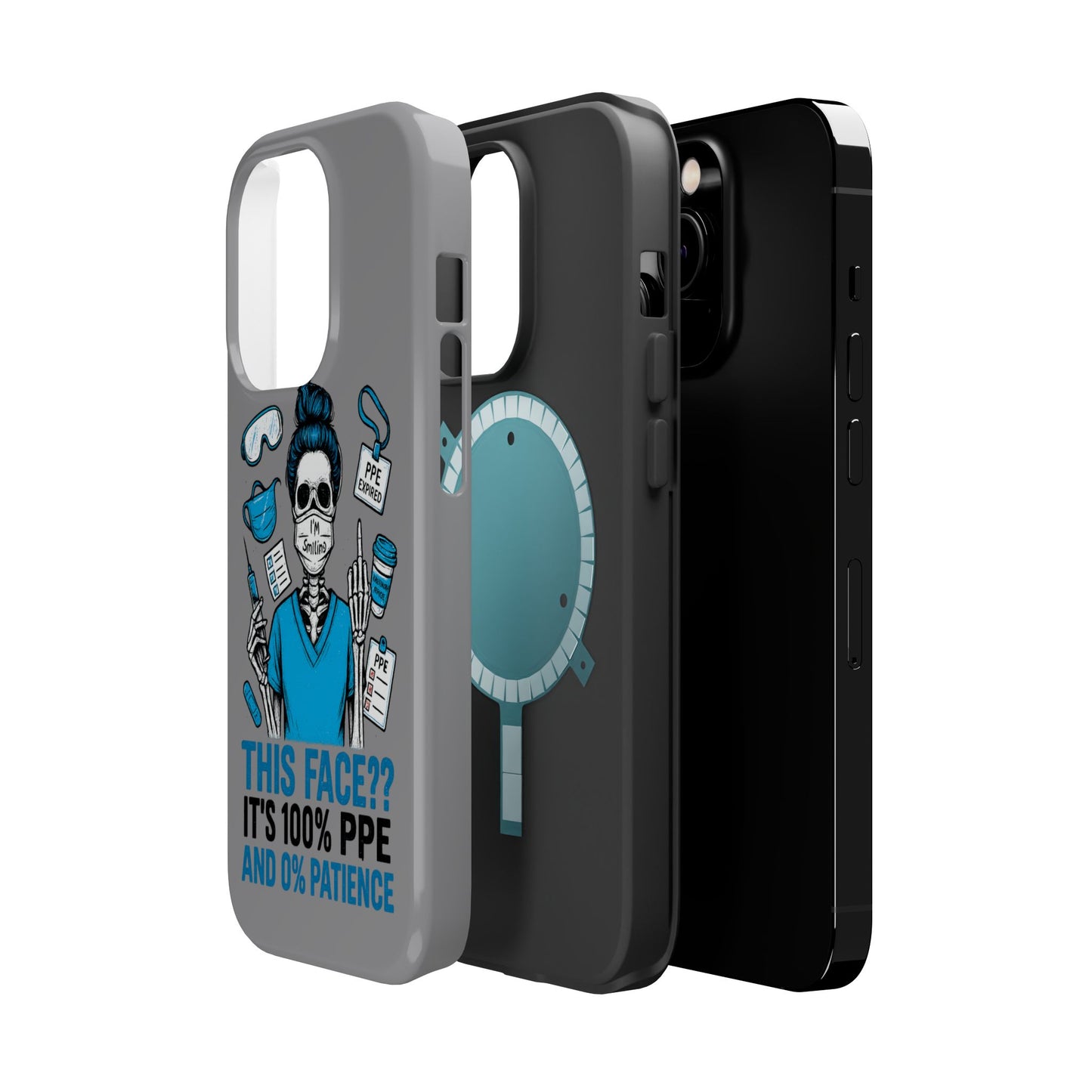 “This Face? It’s 100% PPE and 0% Patience.” – Chaos Nurse Phone Case