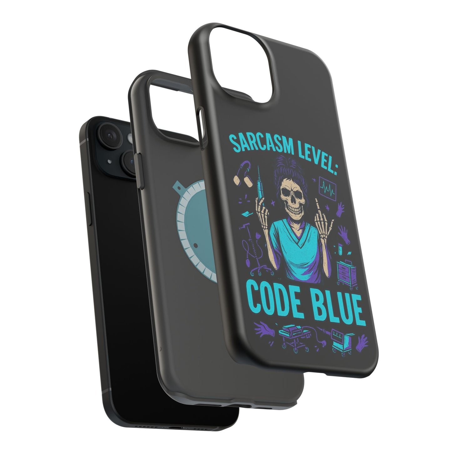 Sassy Medical Humor Phone Case - Sarcasm Level: Code Blue, Nurse Gift, Healthcare Humor, Medical Professional Accessory, Unique Phone Cover