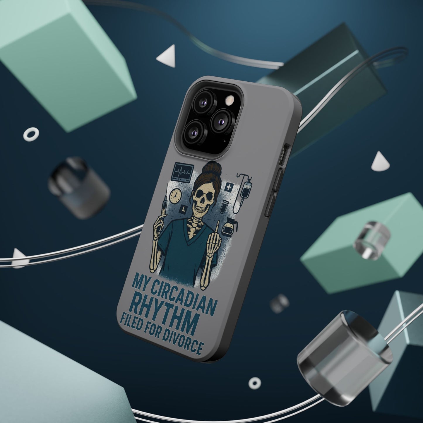 “My Circadian Rhythm Filed for Divorce” – Chaotic Nurse Phone Case