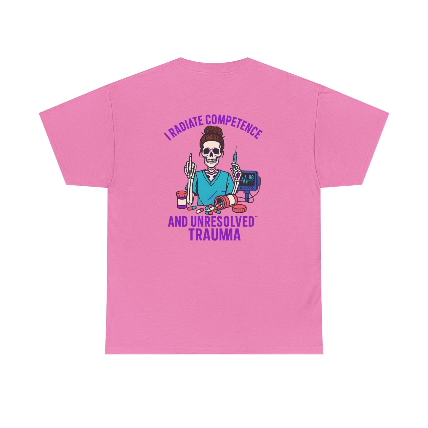 Skeleton Graphic Tee, Funny T-Shirt, Halloween Shirt, Gift for Healthcare Workers, Unisex Cotton Top, Trauma Humor Apparel