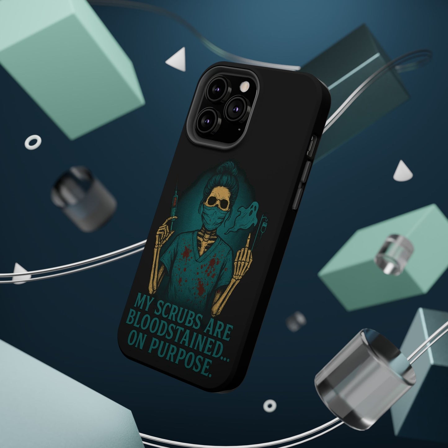 Gothic Nurse Phone Case – My Scrubs Are Bloodstained, Halloween Gift, Medical Humor, Nurse Appreciation, Skull Design, Stylish Tech [...]