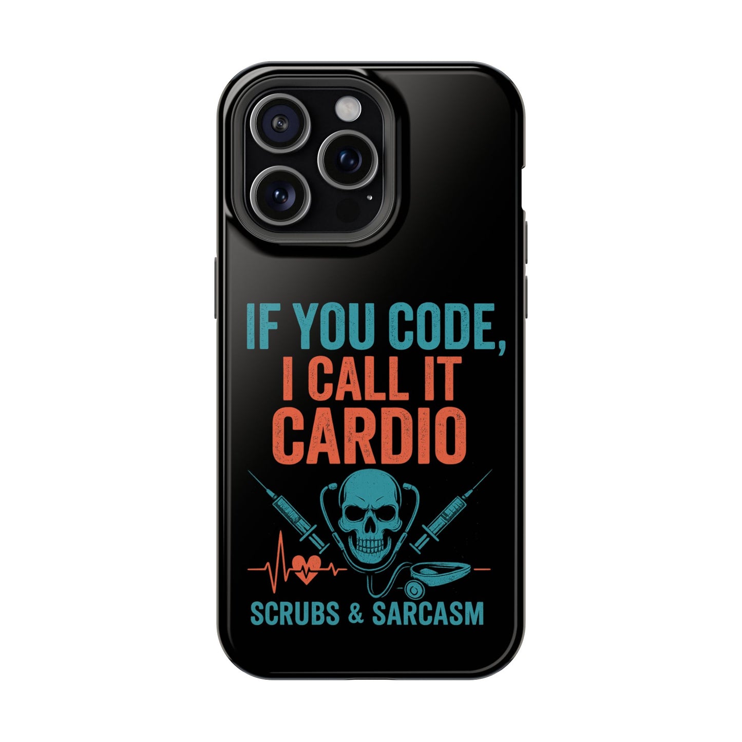 Magnetic Phone Cases for Nurses, Funny Code Humor, Cute Sarcastic Gifts, Tech Accessories, Medical Profession, Unique Design