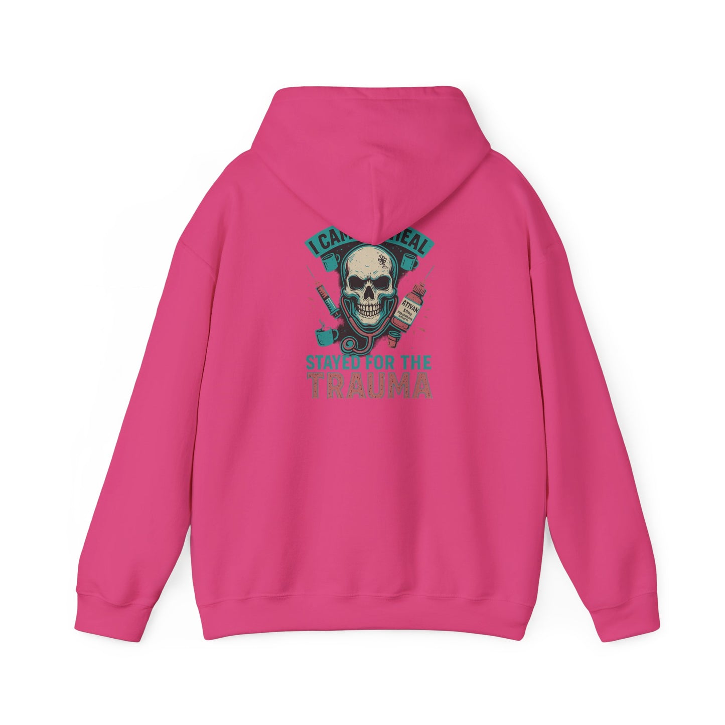 Trauma Hoodie, Cozy Unisex Sweatshirt for Comfort Fans, Perfect for Gifts, Casual Wear, and Halloween