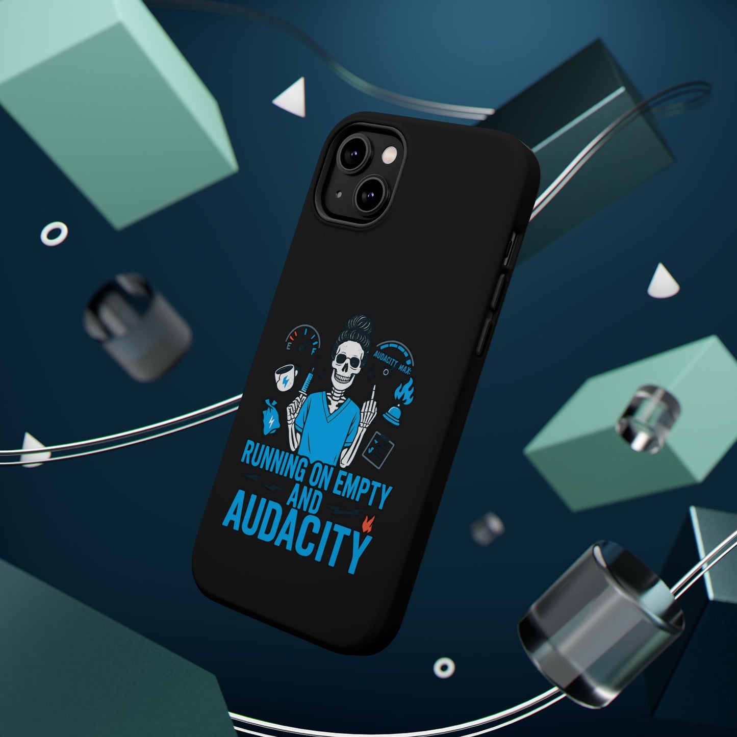 “Running on Empty and Audacity” – Nurse Chaos Phone Case