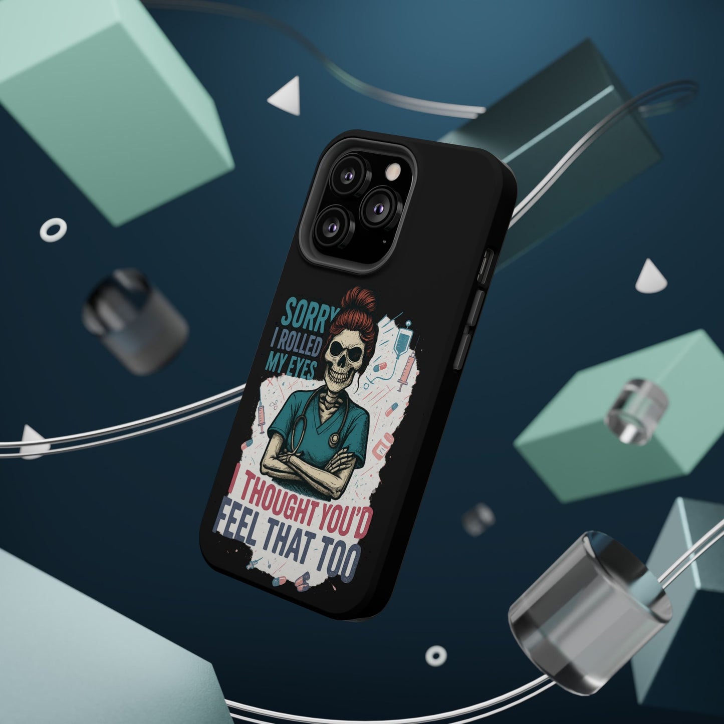 Funny Nurse Phone Case - Magnetic Tough Cases for Healthcare Workers, Gift for Nurses, Medical Humor, Halloween Accessory, Nurse [...]