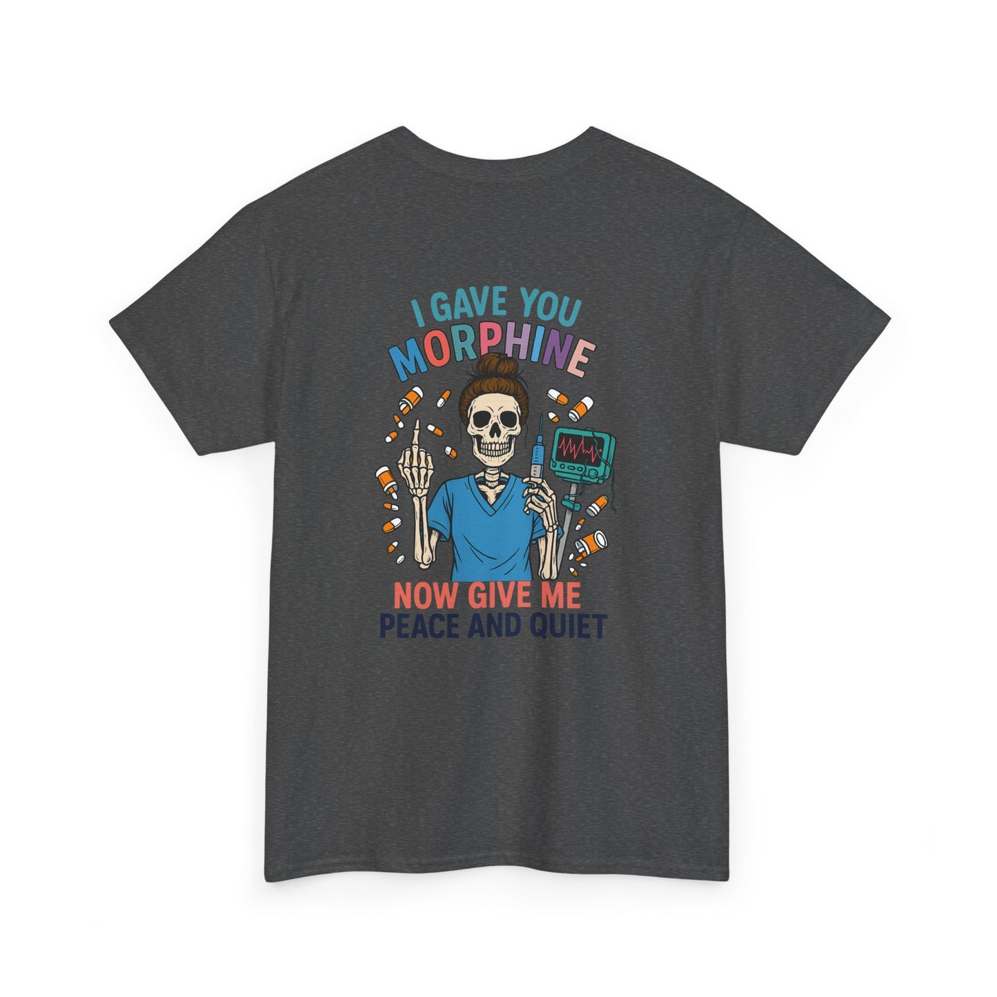 Skull Graphic Tee, Funny T-Shirt for Halloween, Unisex Cotton Shirt, Gift for Med Students, Unique Casual Wear