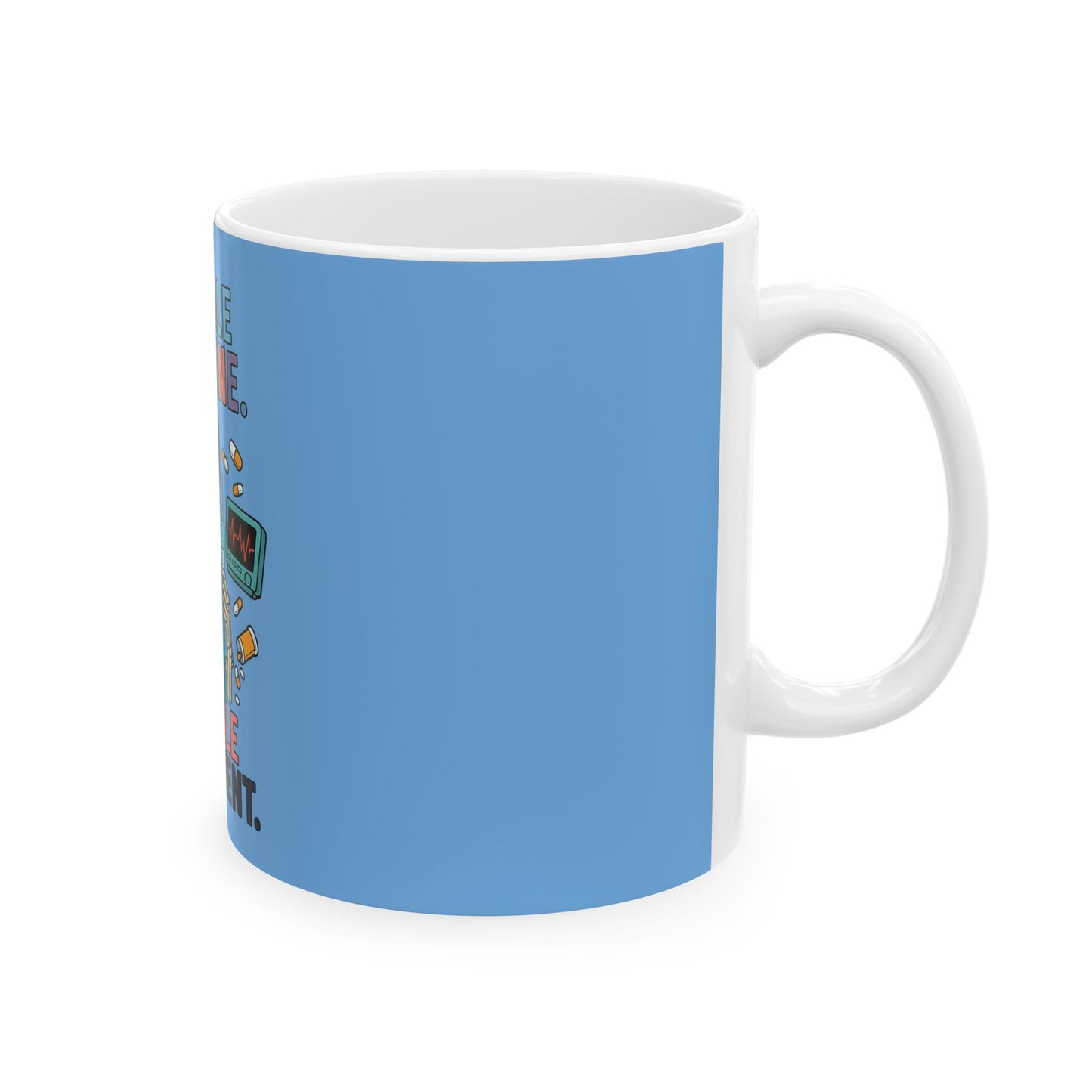 Humorous Skeleton Coffee Mug for Caffeine Lovers, Funny Gifts for Friends, Unique Tea Cup, Perfect for Birthdays or Just Because