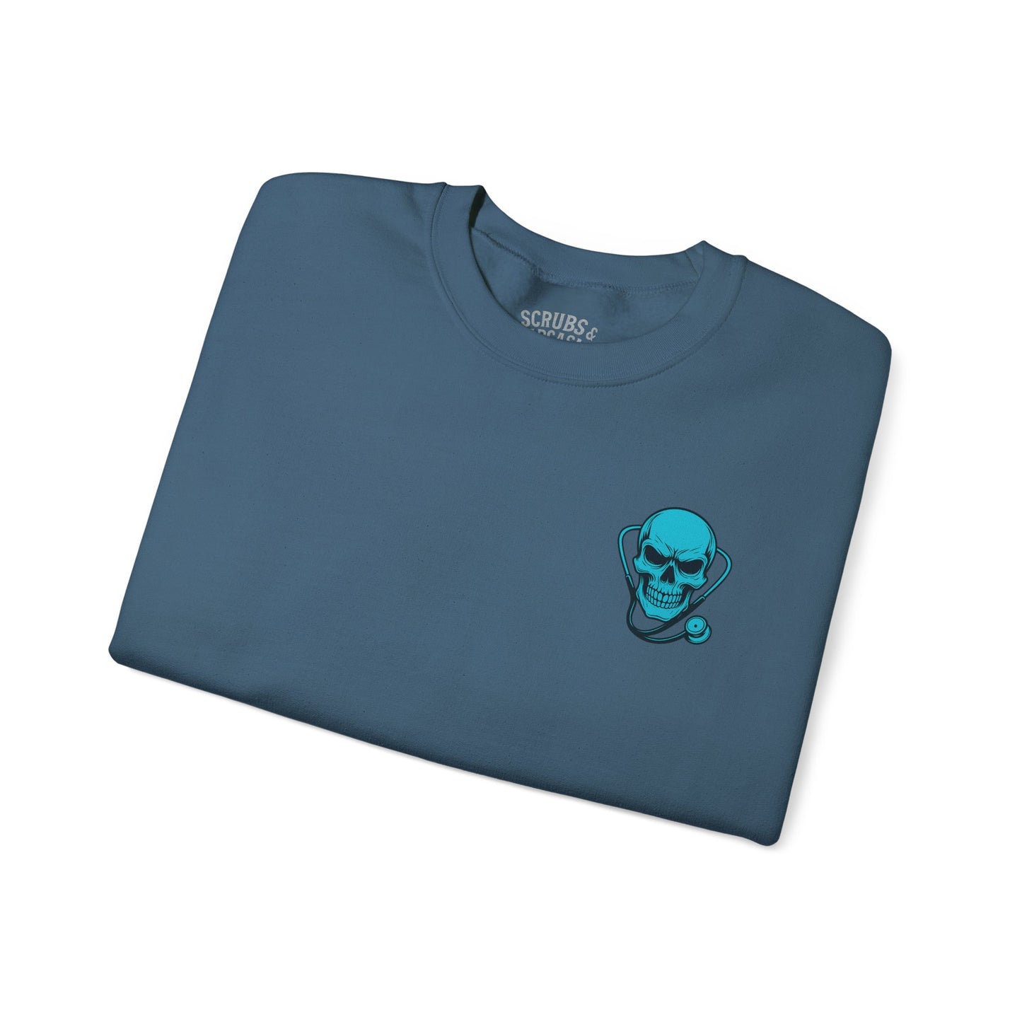 Skull Graphics Sweatshirt - Trendy Unisex Crewneck, Casual Streetwear, Gift for Him/Her, Halloween Apparel, Edgy Outfit