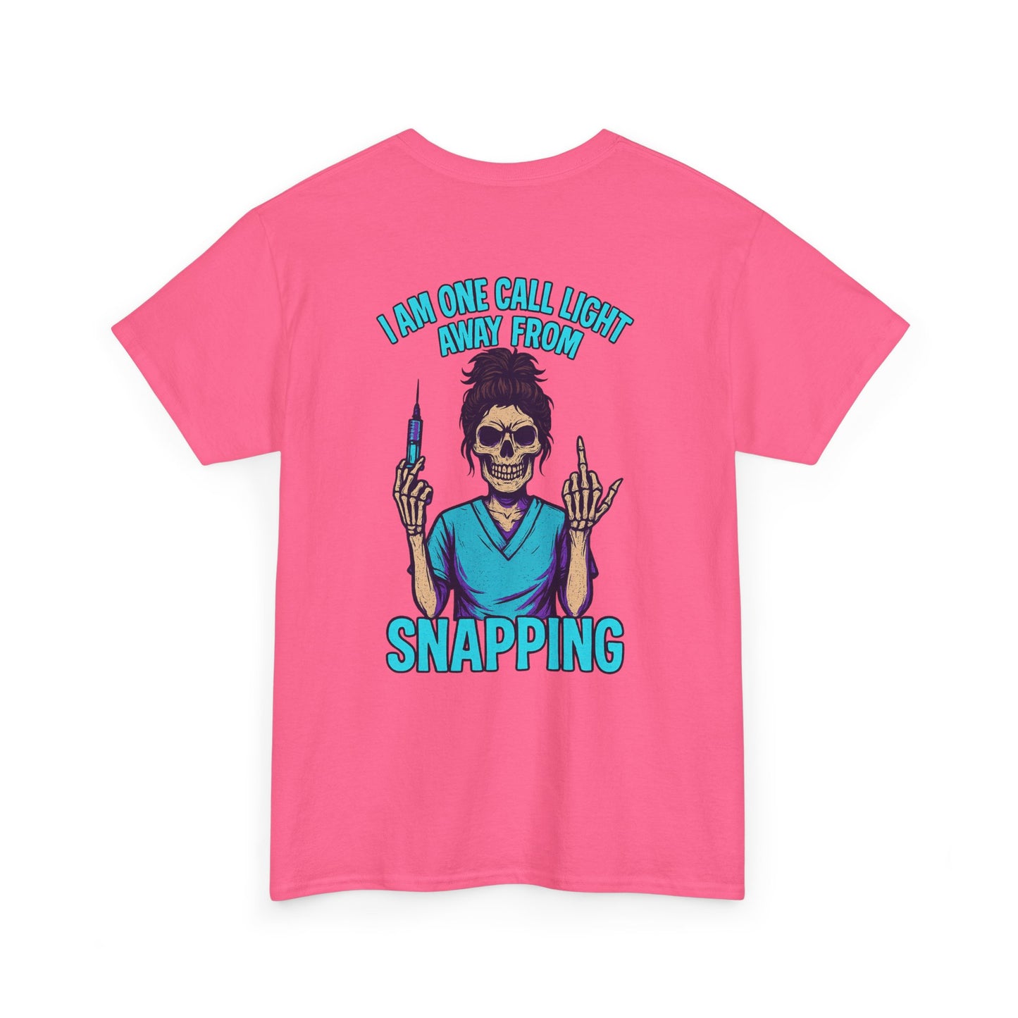 Skeleton Nurse Tee, Fun Graphic Tee, Unisex Cotton T-Shirt, Halloween Costume Shirt, Nurse Appreciation Gift, Medical Humor Outfit