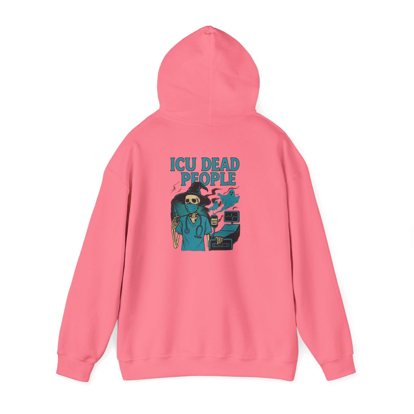 Funny ICU Dead People Hoodie, Healthcare Humor Sweatshirt, Gifts for Medical Workers, Nurse Appreciation, Casual Wear
