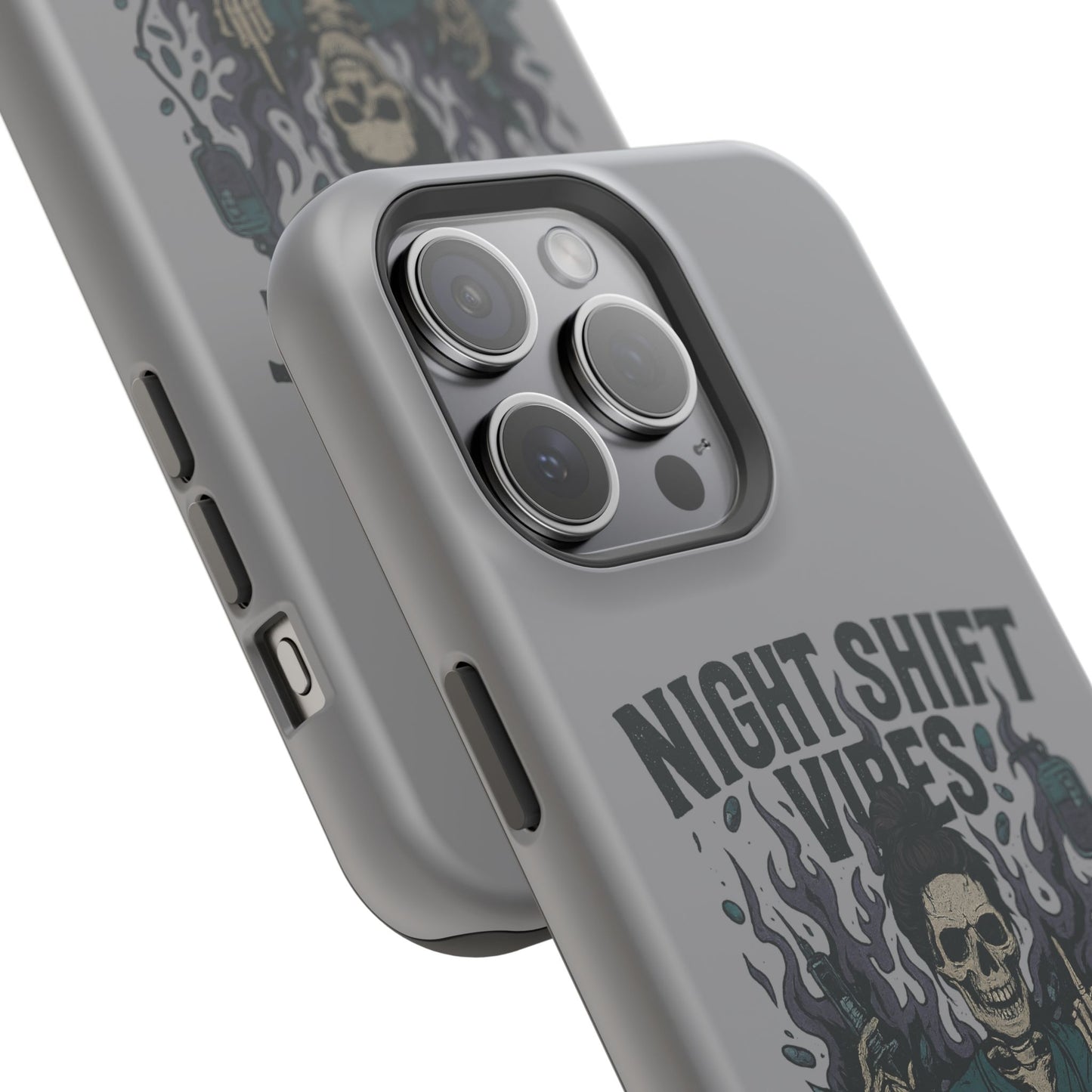 “Night Shift Vibes” – Bright & Chaotic Nurse Phone Case
