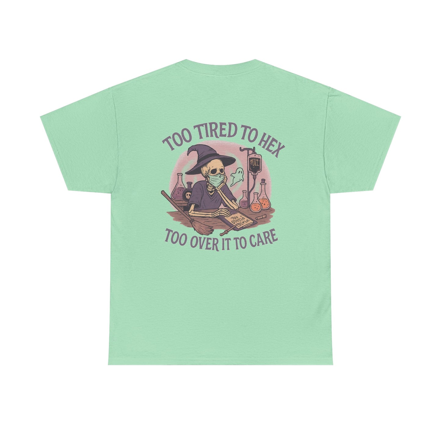 Too Tired to Hex Unisex Heavy Cotton Tee | Witchy T-Shirt | Perfect for Halloween, Casual Wear, Gift for Witches, Fun Graphic Tee, [...]